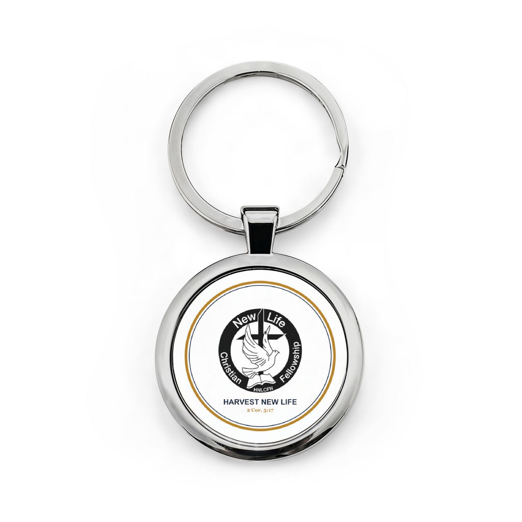 Harvest New Life Logo Key Holder - 2 Cor. 5:17 Christian Keychain