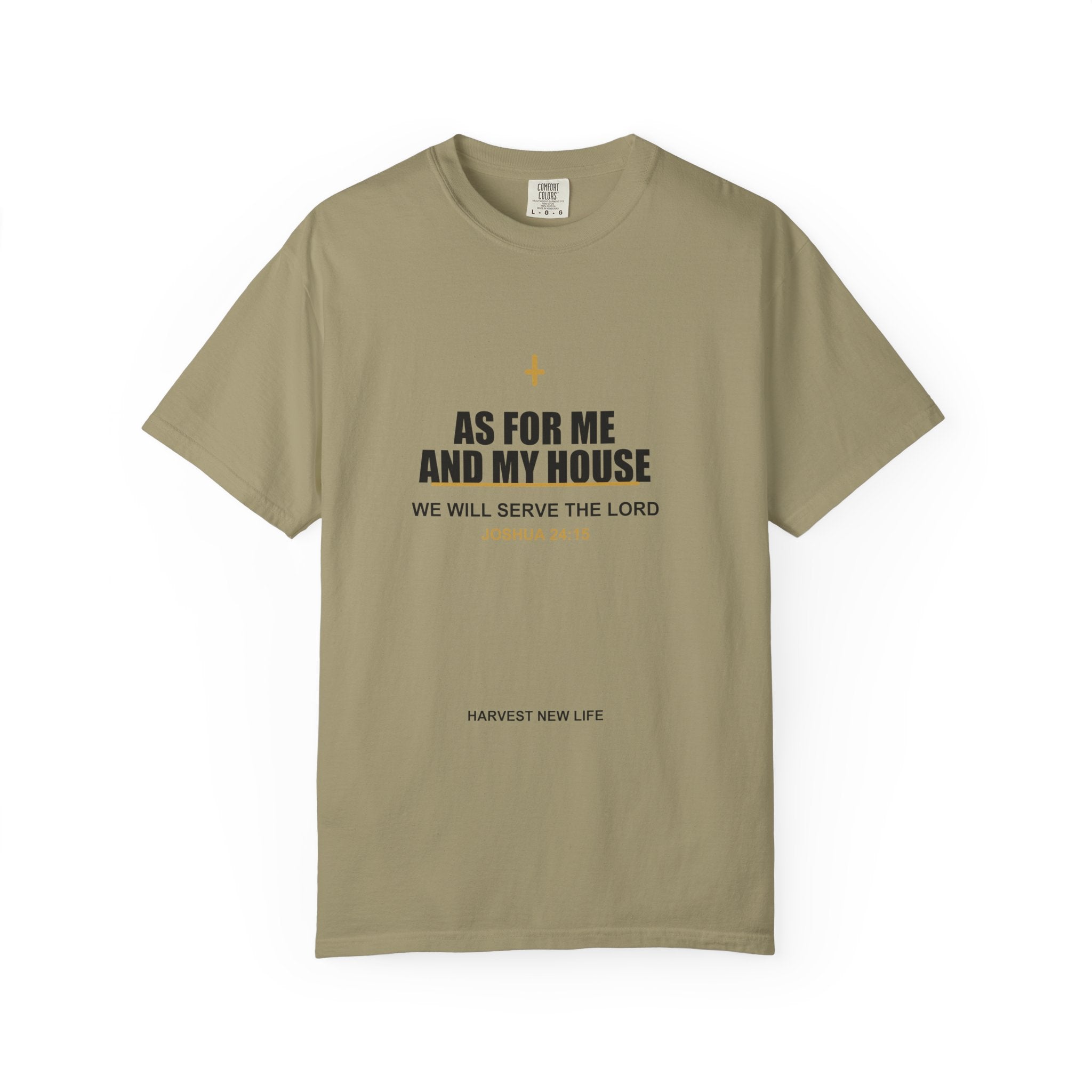 New Life As For Me And My House T-Shirt - Fathers Day Scripture Tee