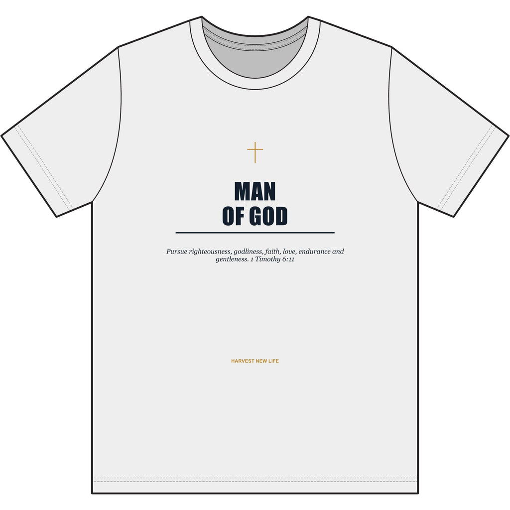 New Life Man of God Performance Tee - Fathers Day Christian Gift