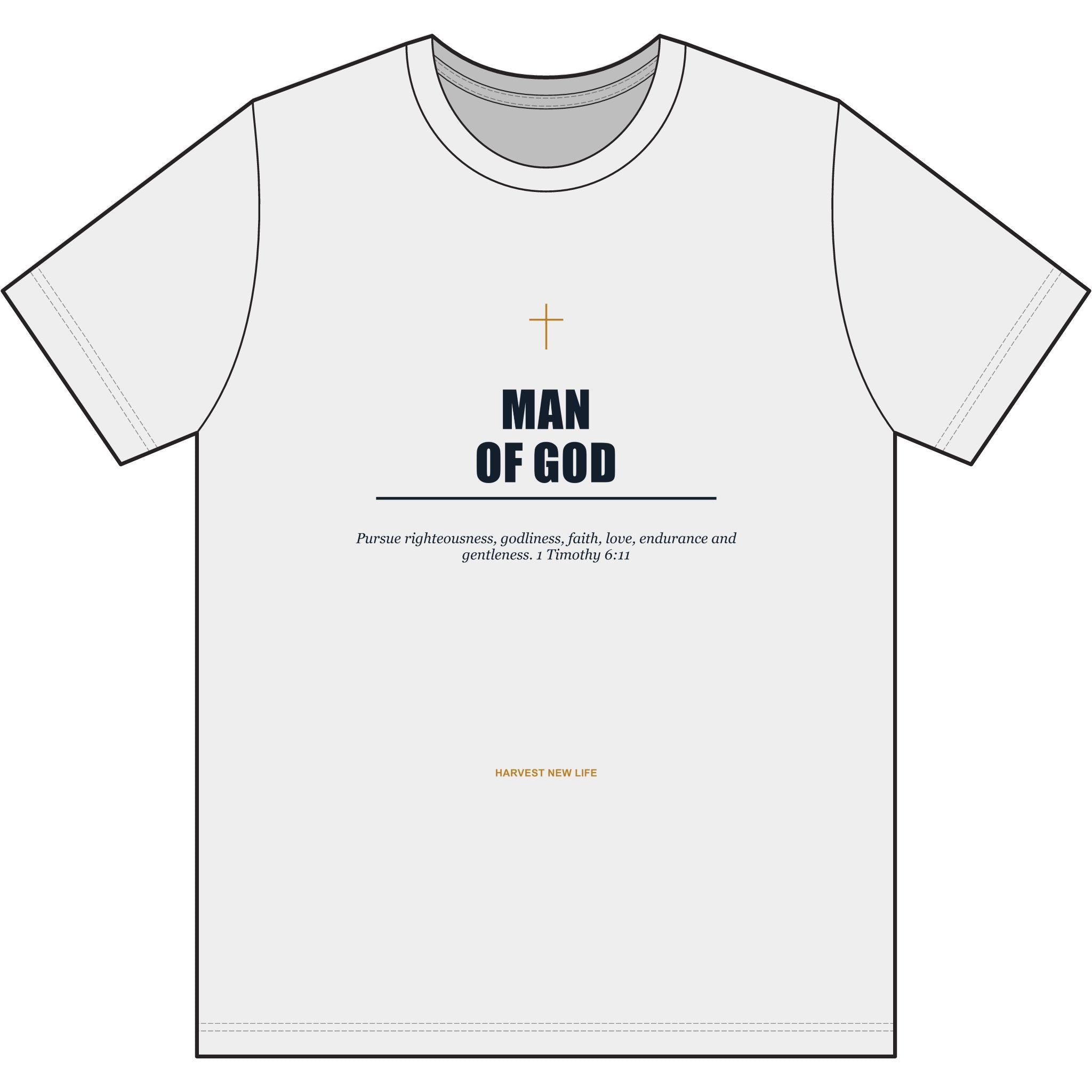 New Life Man of God Performance Tee - Fathers Day Christian Gift