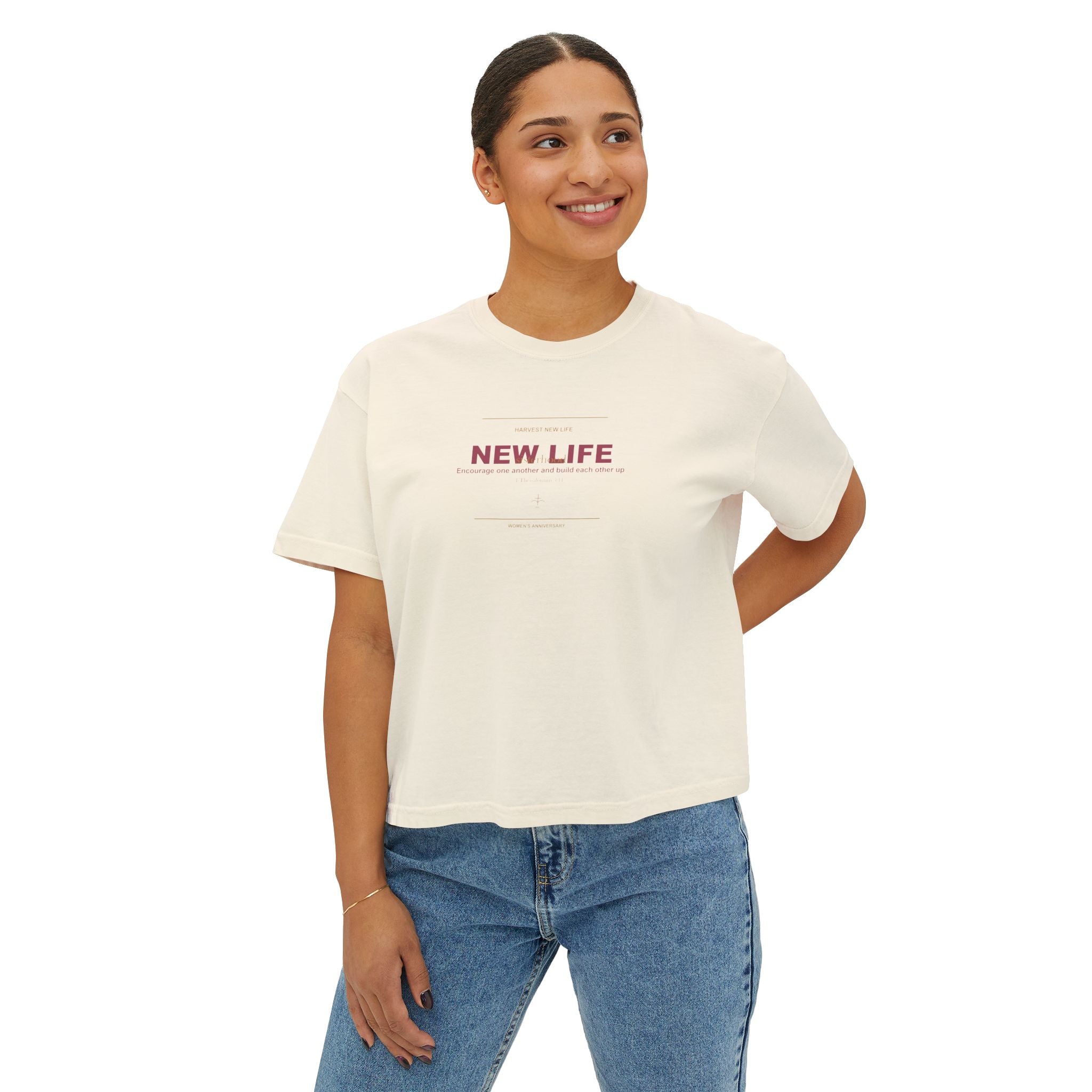 New Life Sisterhood Women's Boxy Tee - 15th Anniversary