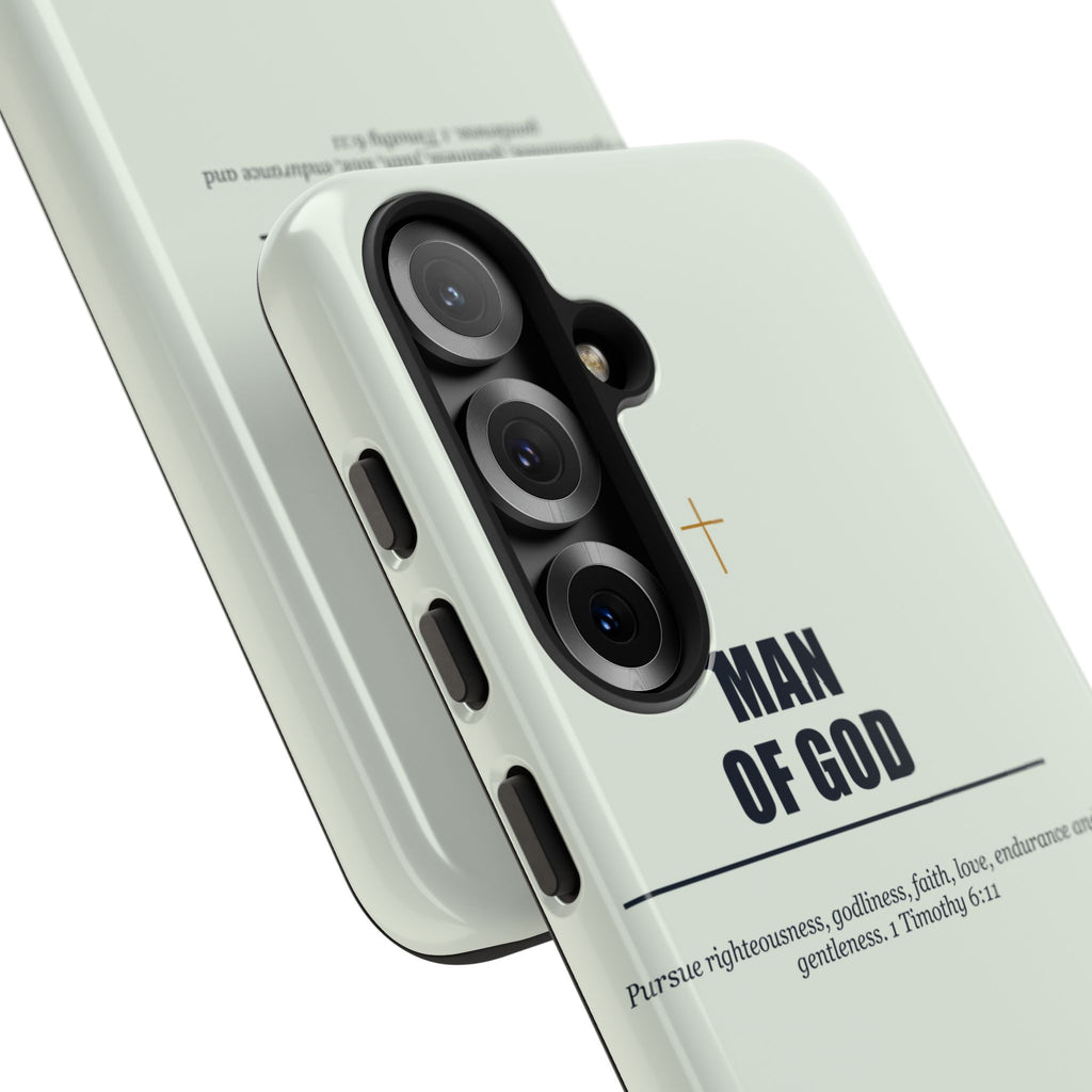 New Life Man of God Soft Sage Phone Case - Fathers Day Christian Gift