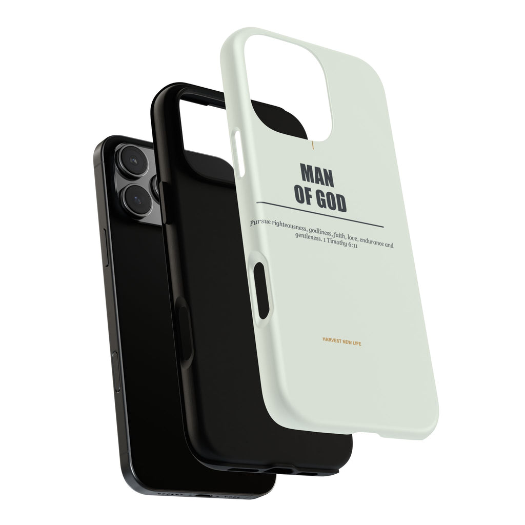 New Life Man of God Soft Sage Phone Case - Fathers Day Christian Gift