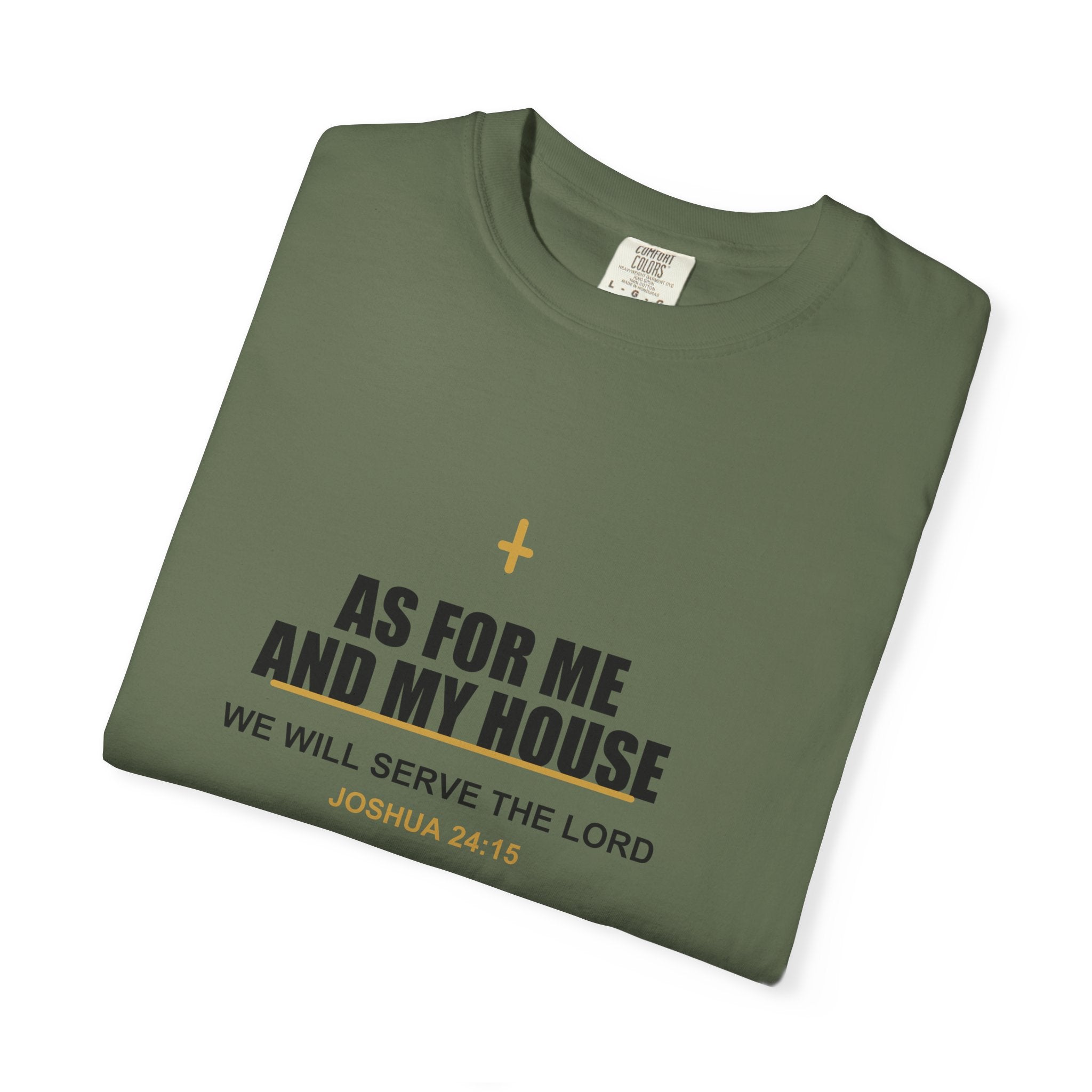 New Life As For Me And My House T-Shirt - Fathers Day Scripture Tee