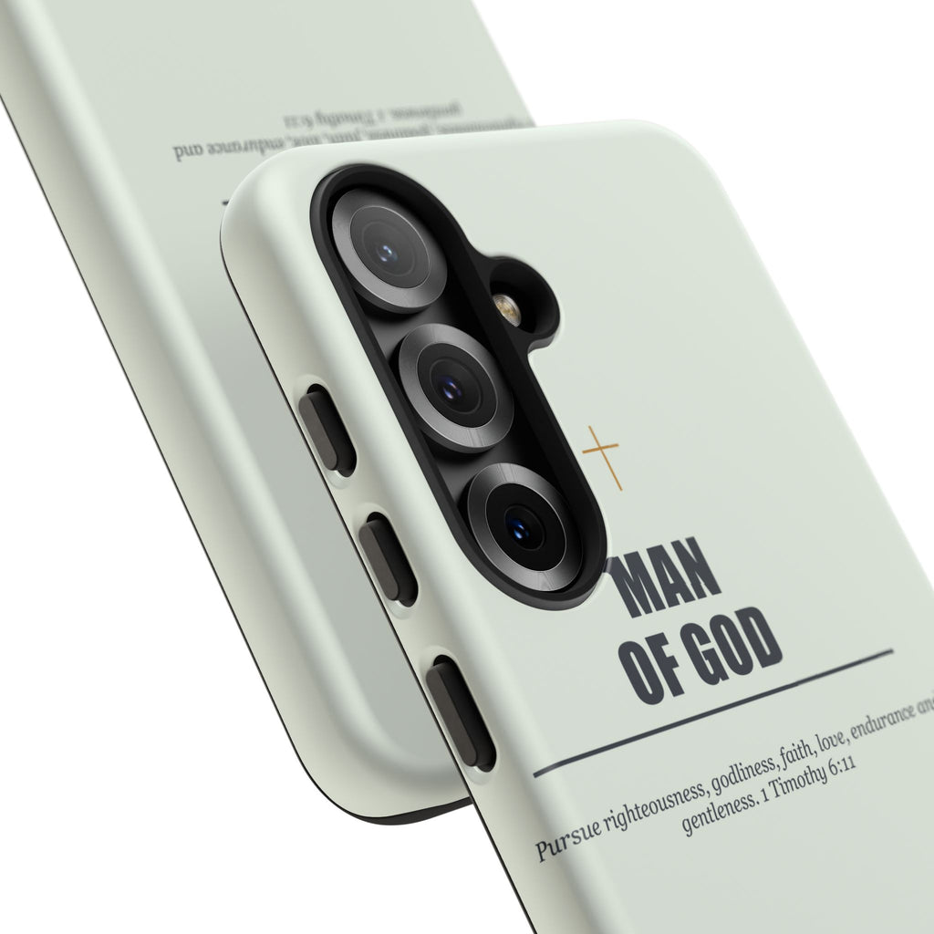 New Life Man of God Soft Sage Phone Case - Fathers Day Christian Gift