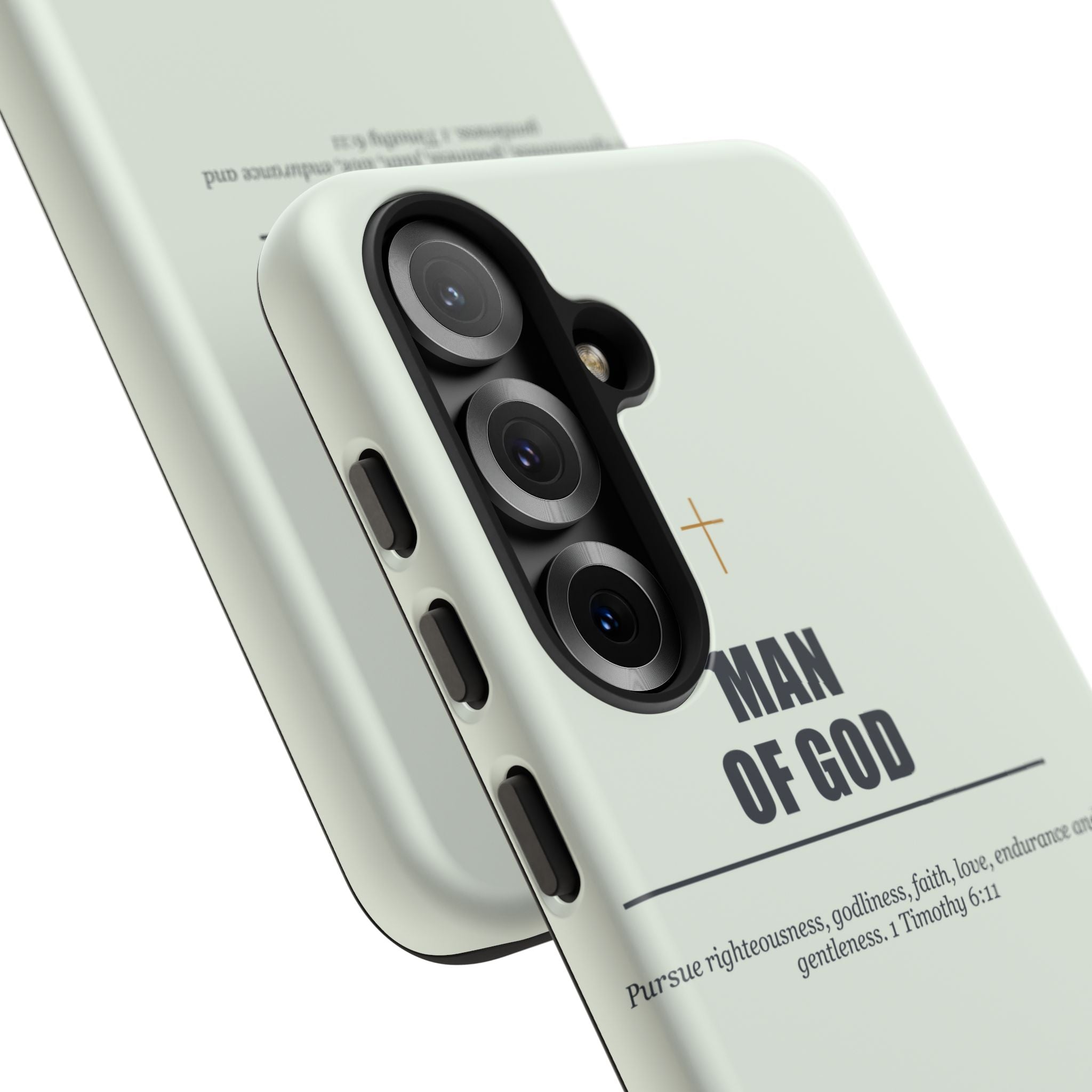 New Life Man of God Soft Sage Phone Case - Fathers Day Christian Gift