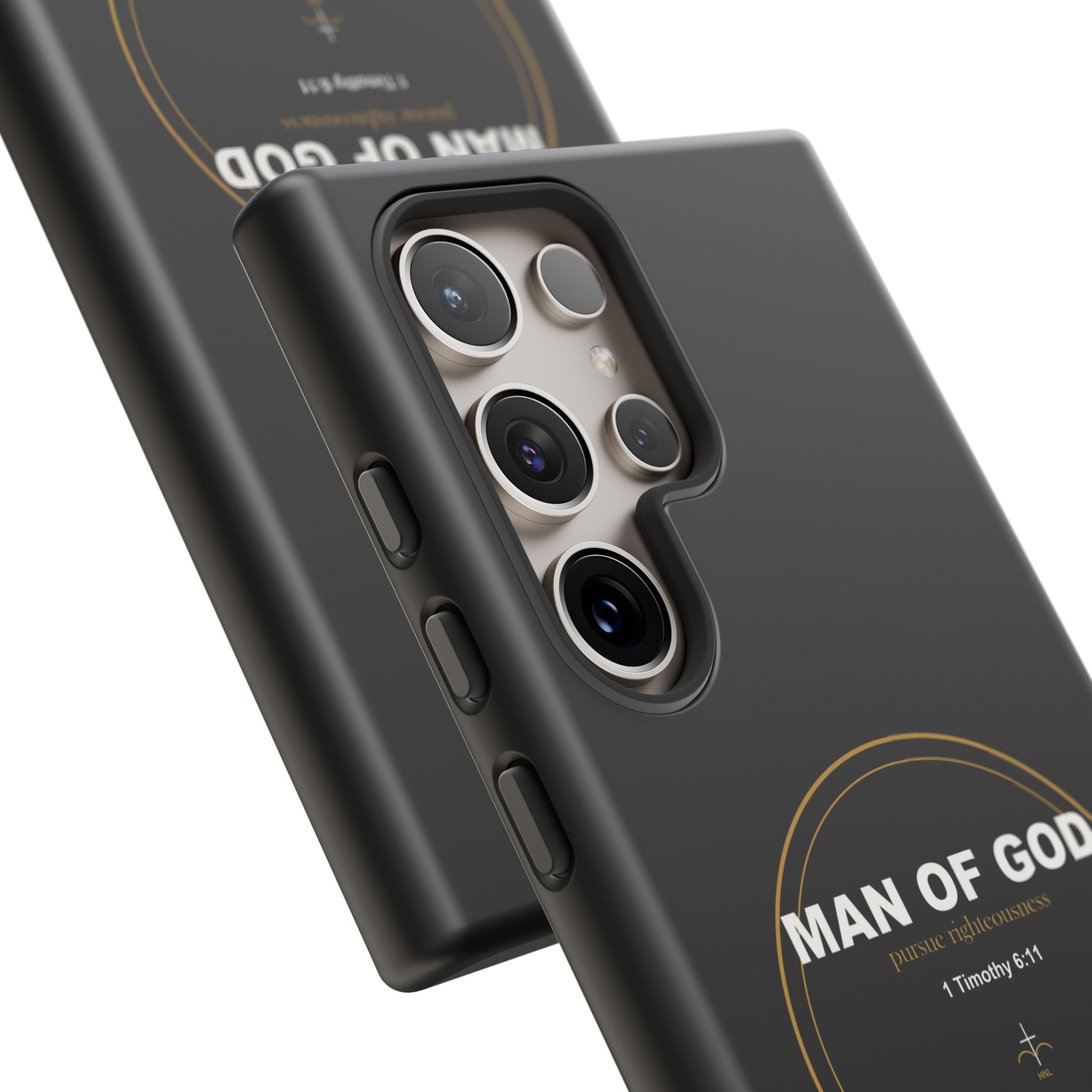 New Life Man of God Black Phone Case - Fathers Day Christian Gift