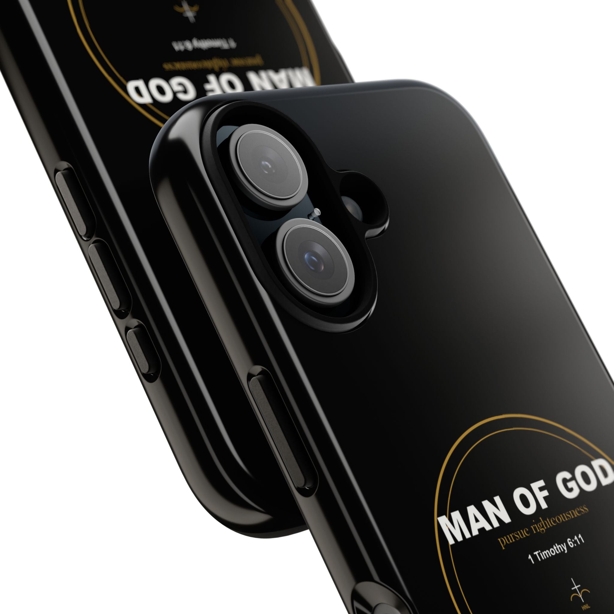 New Life Man of God Black Phone Case - Fathers Day Christian Gift