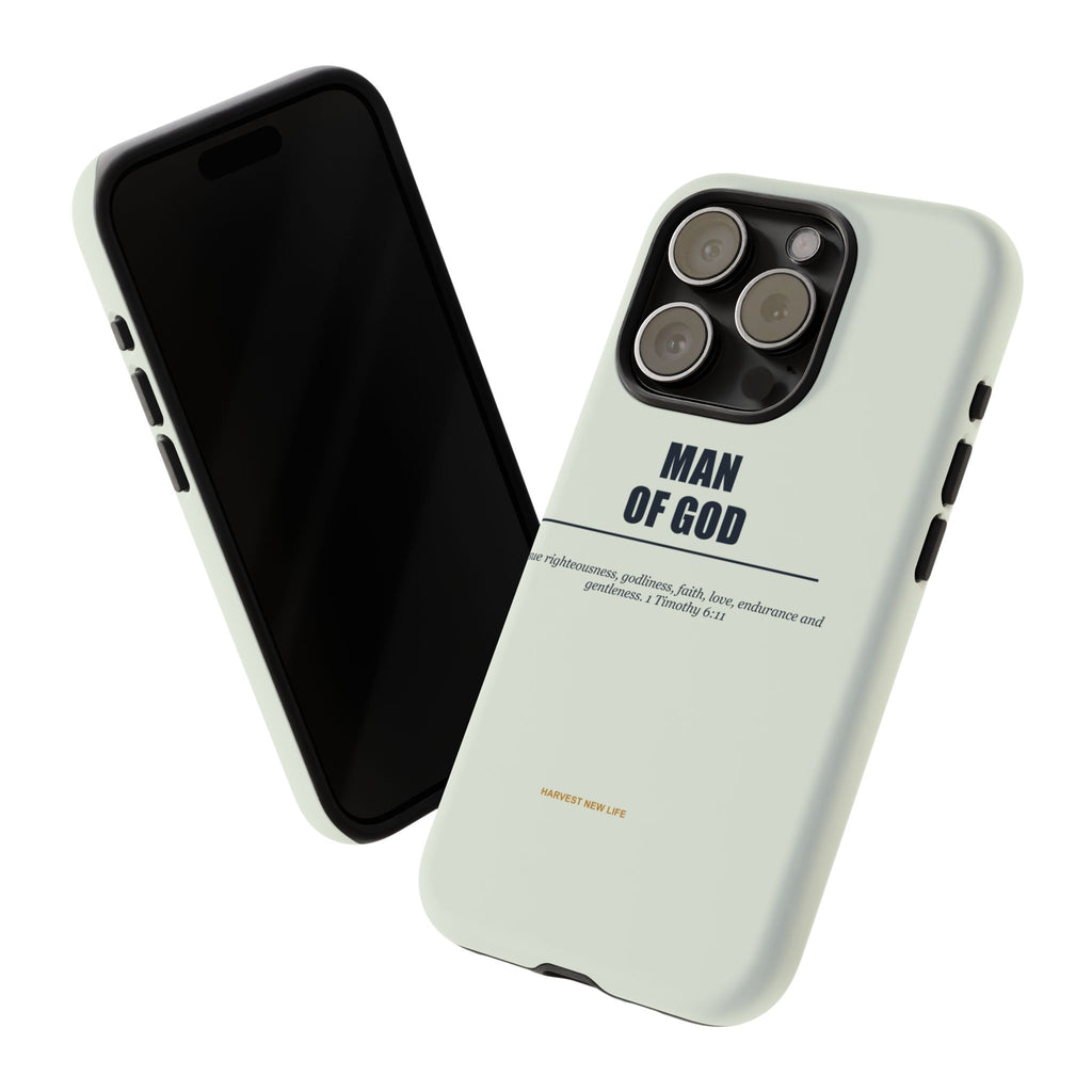 New Life Man of God Soft Sage Phone Case - Fathers Day Christian Gift