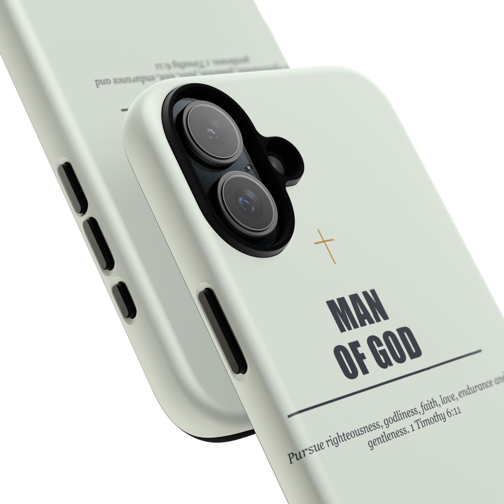 New Life Man of God Soft Sage Phone Case - Fathers Day Christian Gift