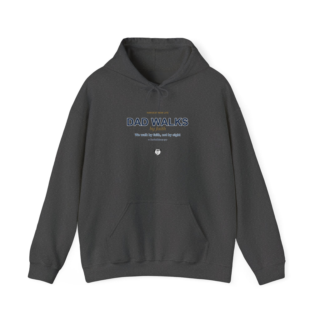 Dad Walks By Faith Hoodie - Christian Fathers Day Gift