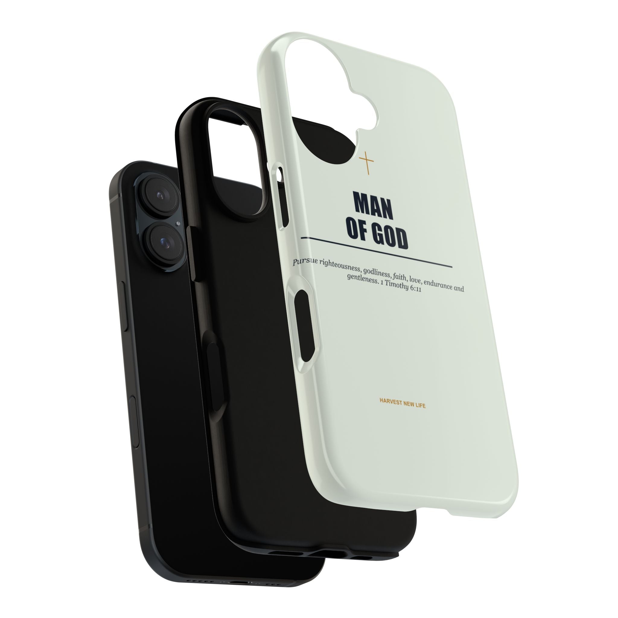 New Life Man of God Soft Sage Phone Case - Fathers Day Christian Gift