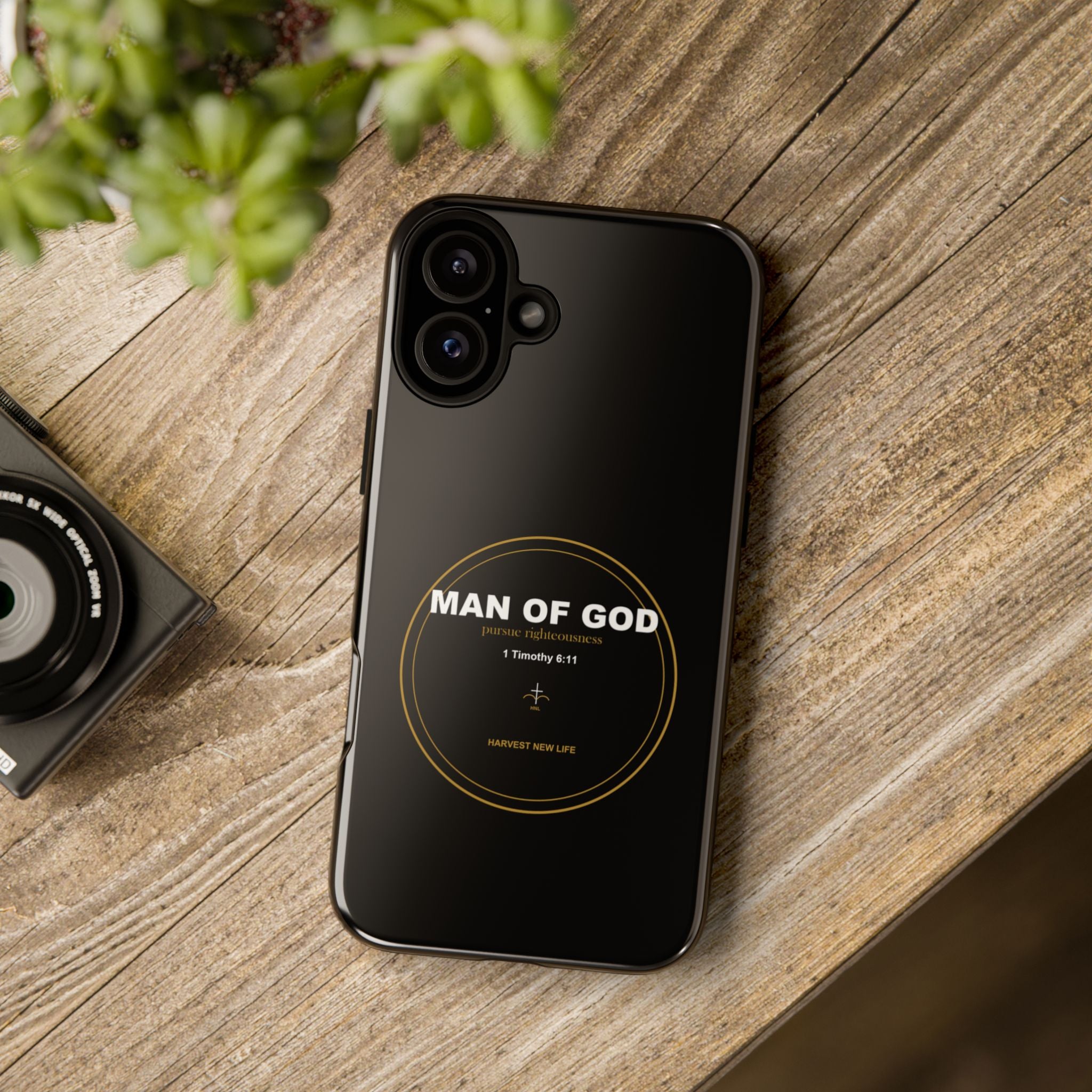 New Life Man of God Black Phone Case - Fathers Day Christian Gift
