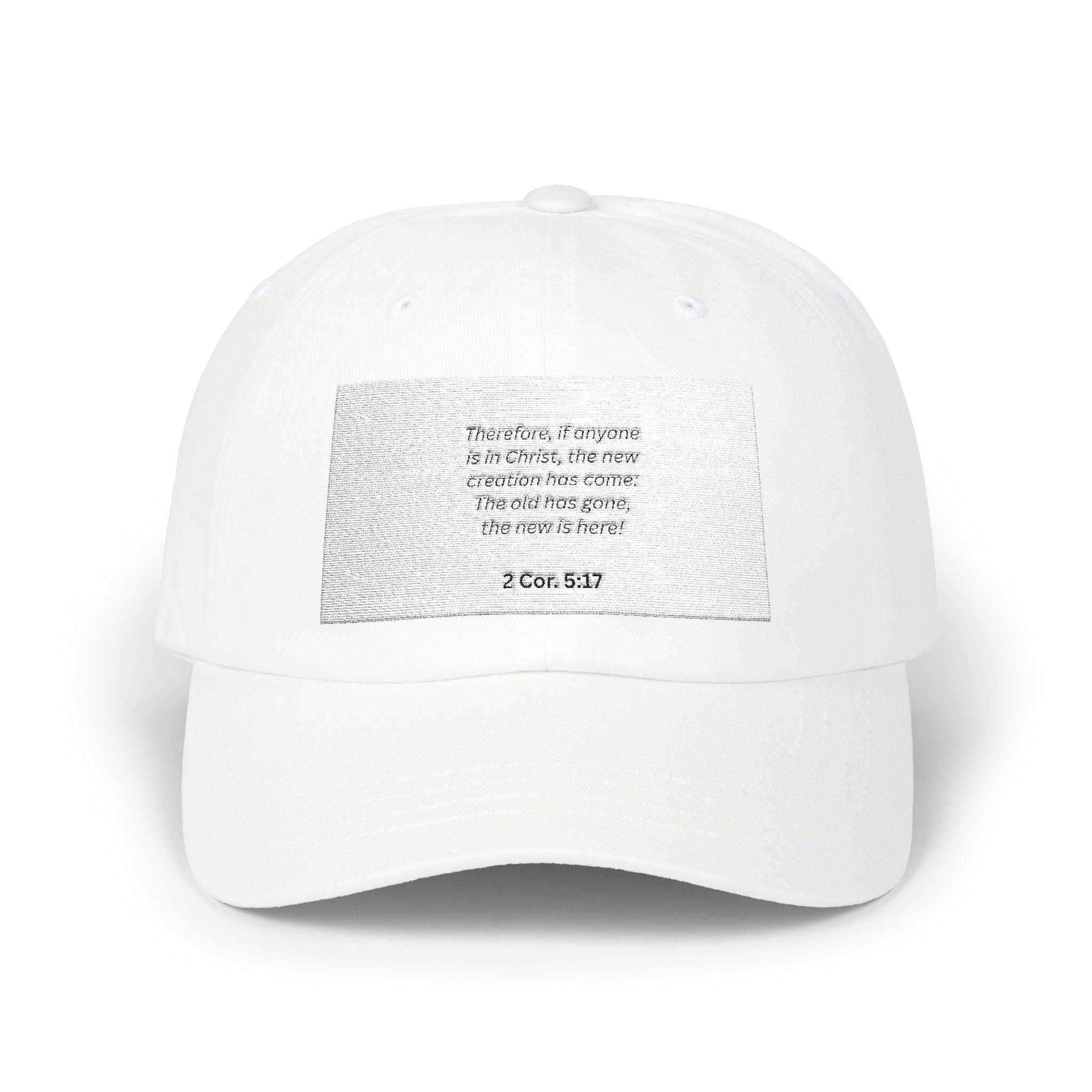 New Life Scripture Dad Cap - Christian Faith Hat