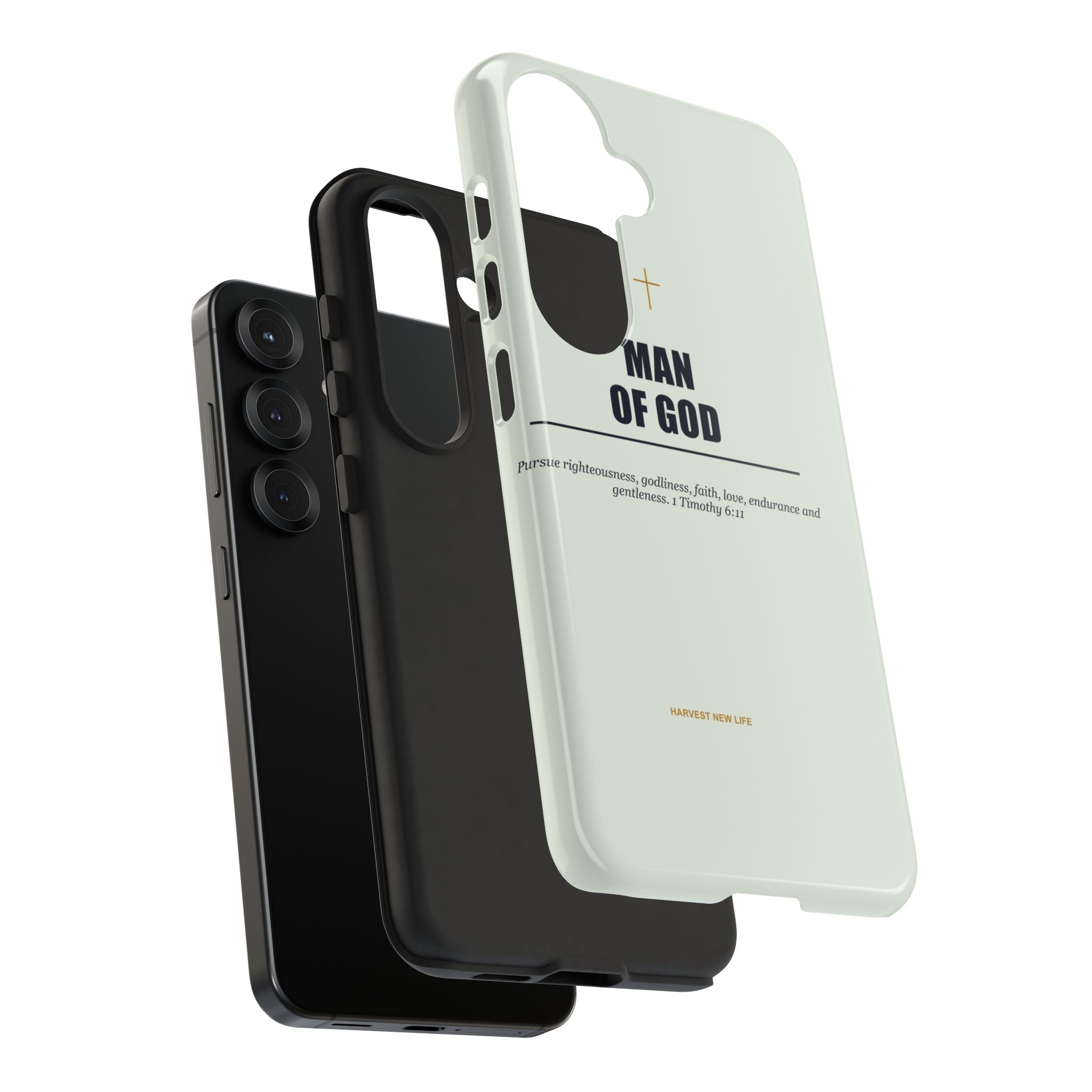 New Life Man of God Soft Sage Phone Case - Fathers Day Christian Gift