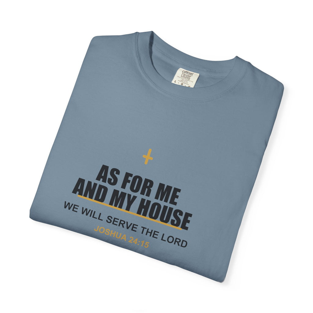 New Life As For Me And My House T-Shirt - Fathers Day Scripture Tee
