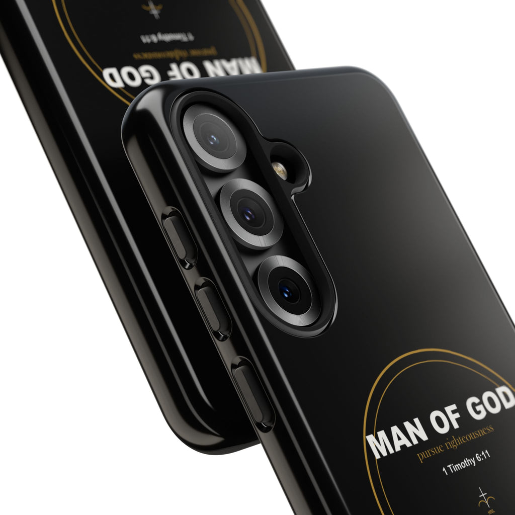 New Life Man of God Black Phone Case - Fathers Day Christian Gift