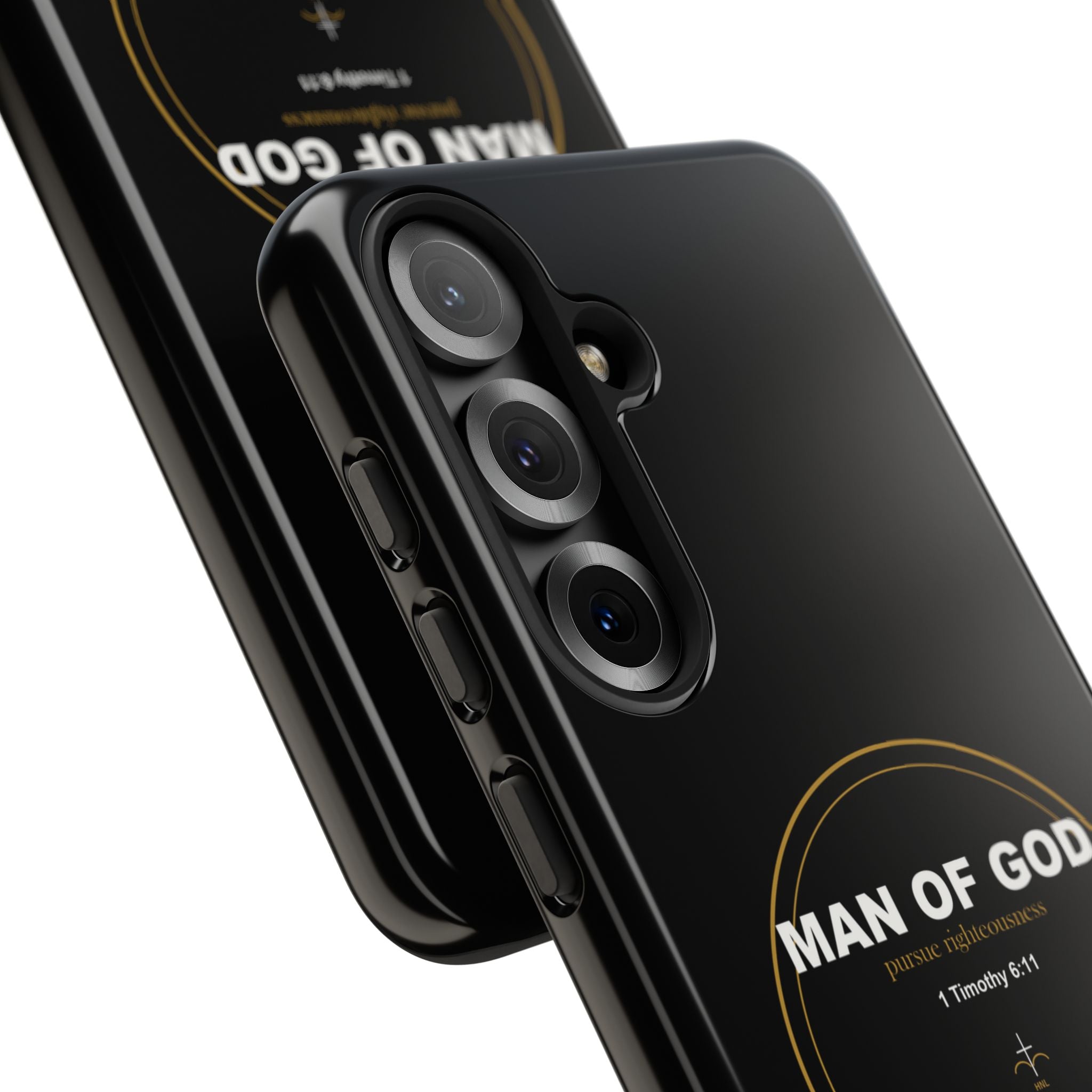 New Life Man of God Black Phone Case - Fathers Day Christian Gift