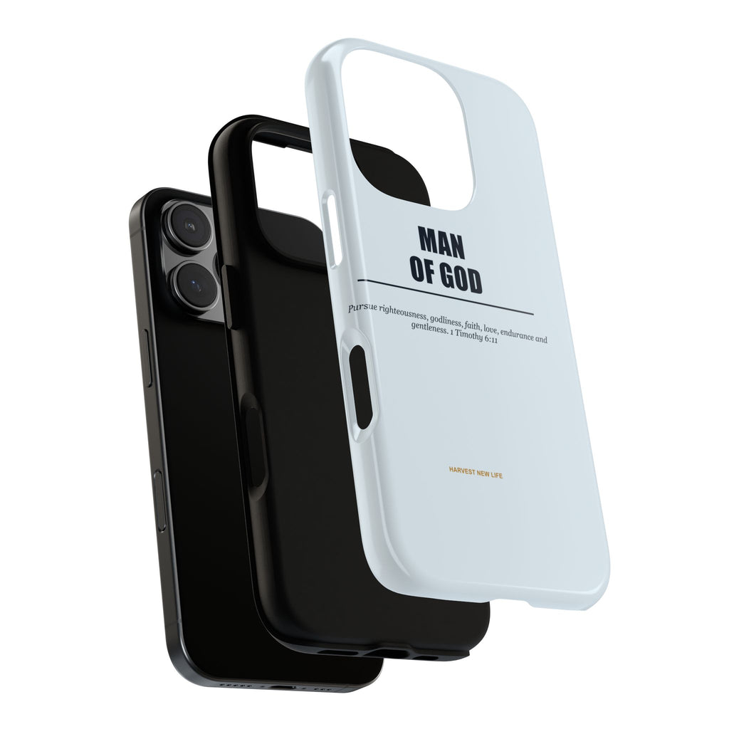 New Life Man of God Light Blue Phone Case - Fathers Day Christian Gift