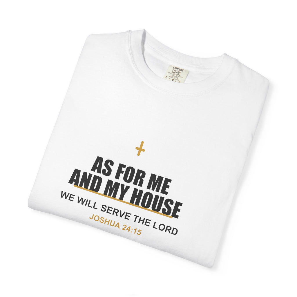 New Life As For Me And My House T-Shirt - Fathers Day Scripture Tee
