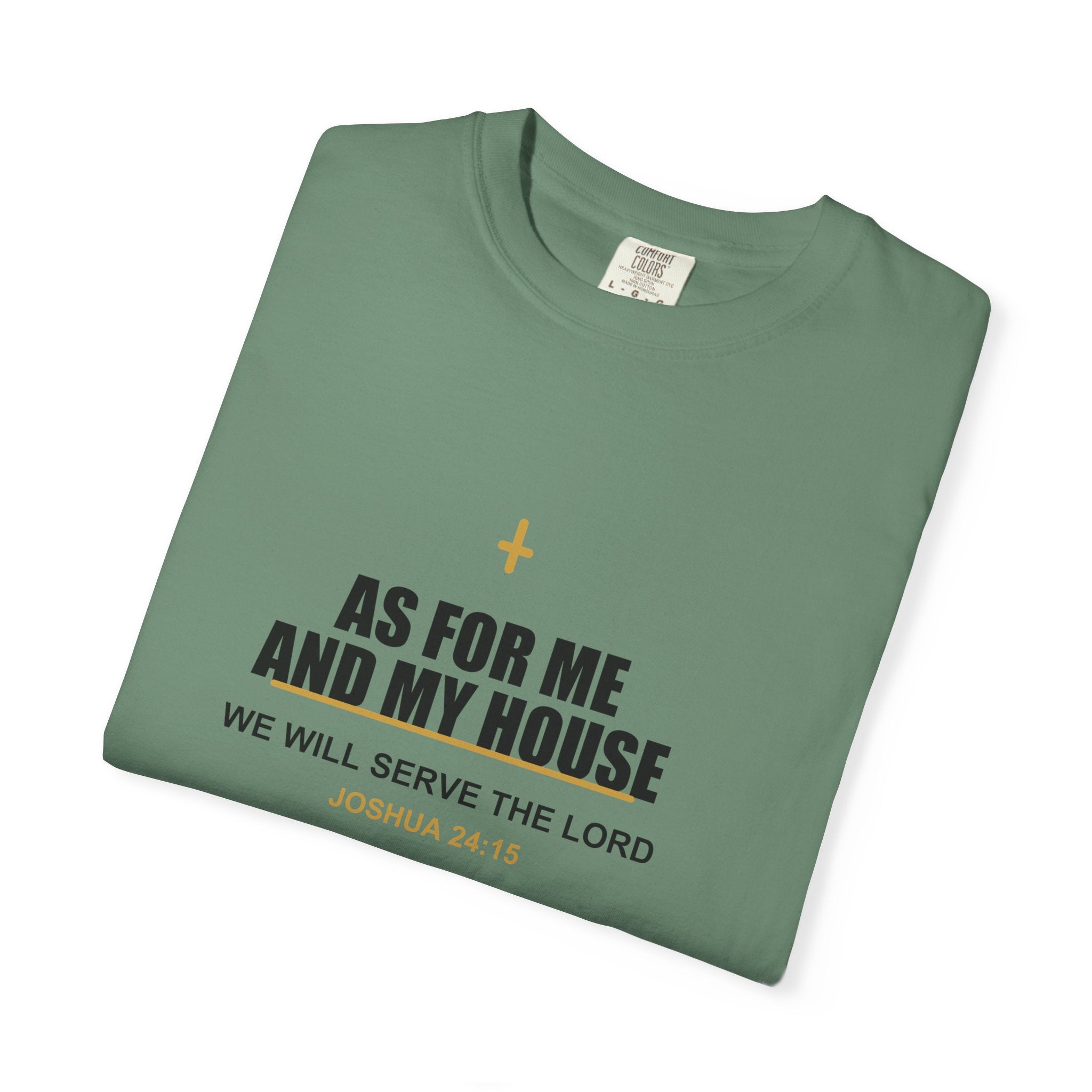 New Life As For Me And My House T-Shirt - Fathers Day Scripture Tee