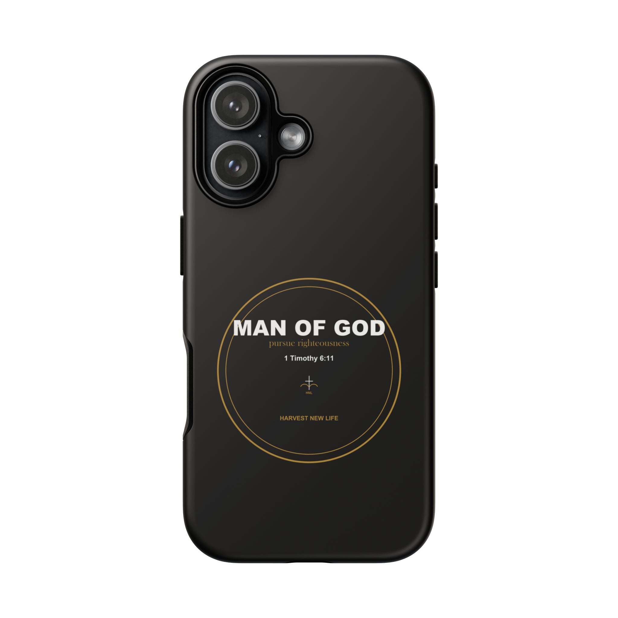 New Life Man of God Black Phone Case - Fathers Day Christian Gift