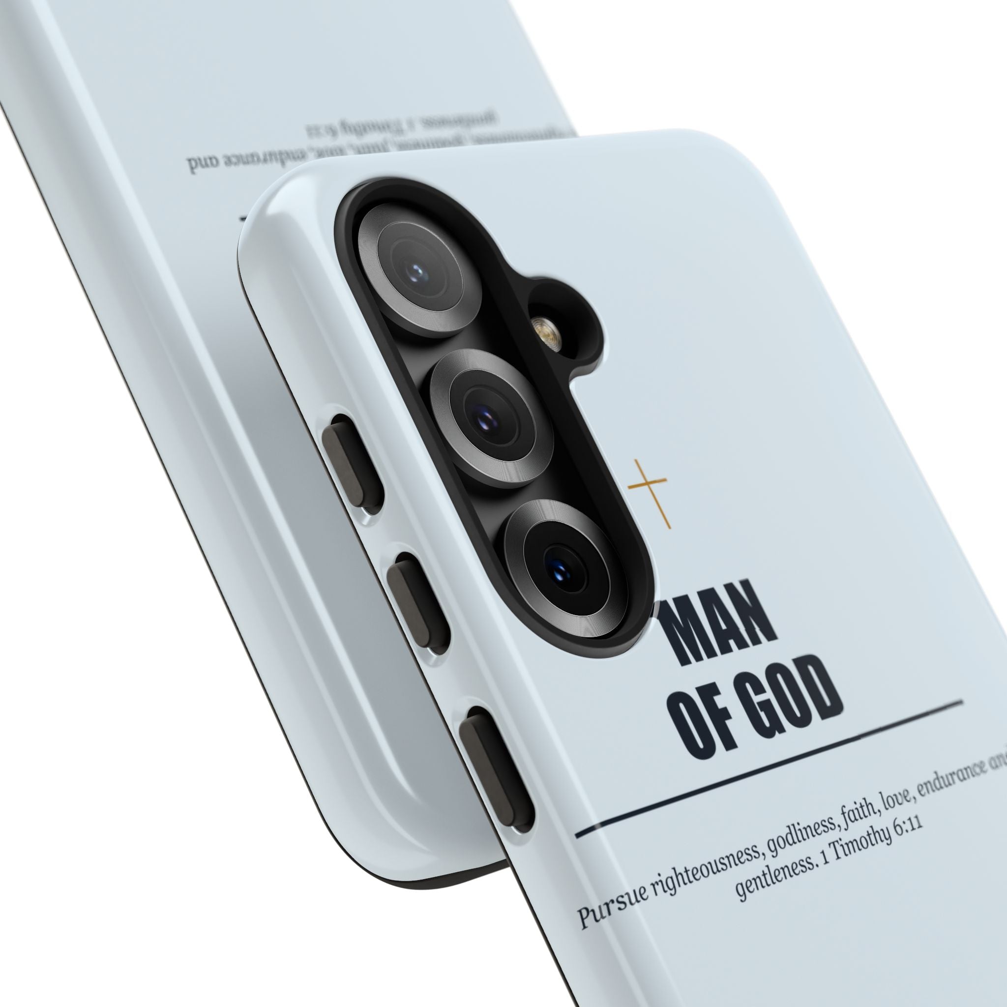 New Life Man of God Light Blue Phone Case - Fathers Day Christian Gift