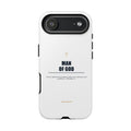 Man of God iPhone Case – Christian Faith Phone Cover with 1 Timothy 6:11 Scripture