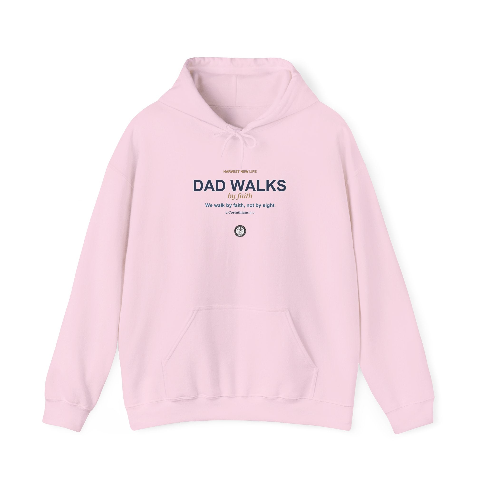 Dad Walks By Faith Hoodie - Christian Fathers Day Gift