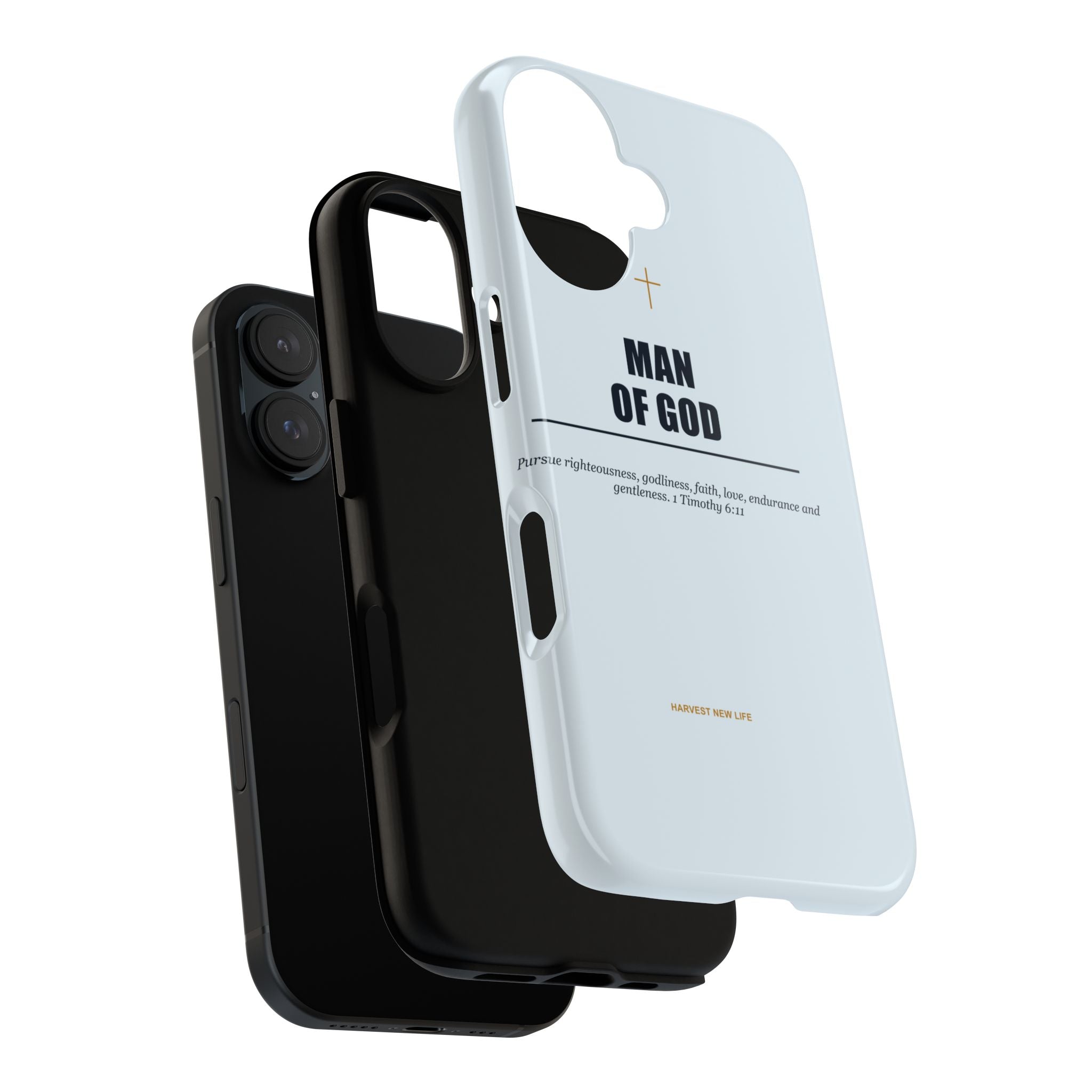 New Life Man of God Light Blue Phone Case - Fathers Day Christian Gift
