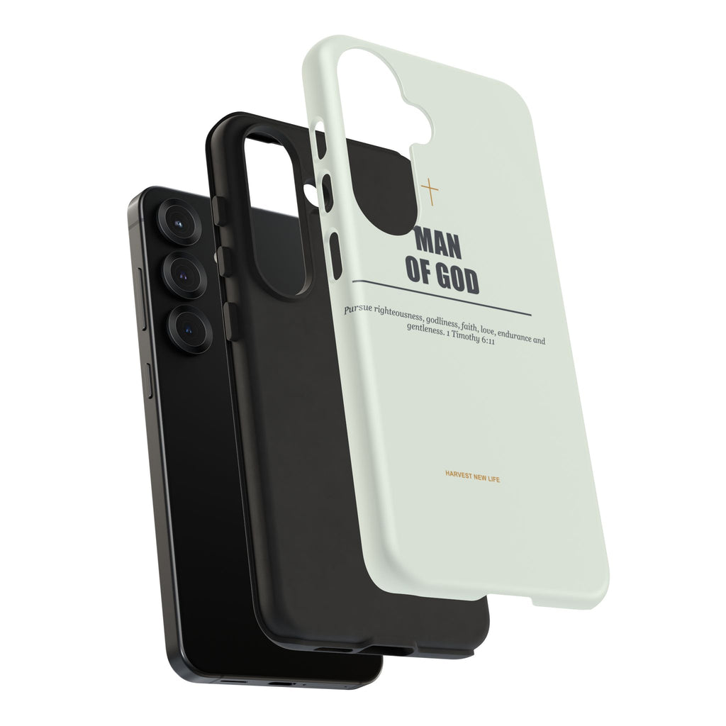 New Life Man of God Soft Sage Phone Case - Fathers Day Christian Gift