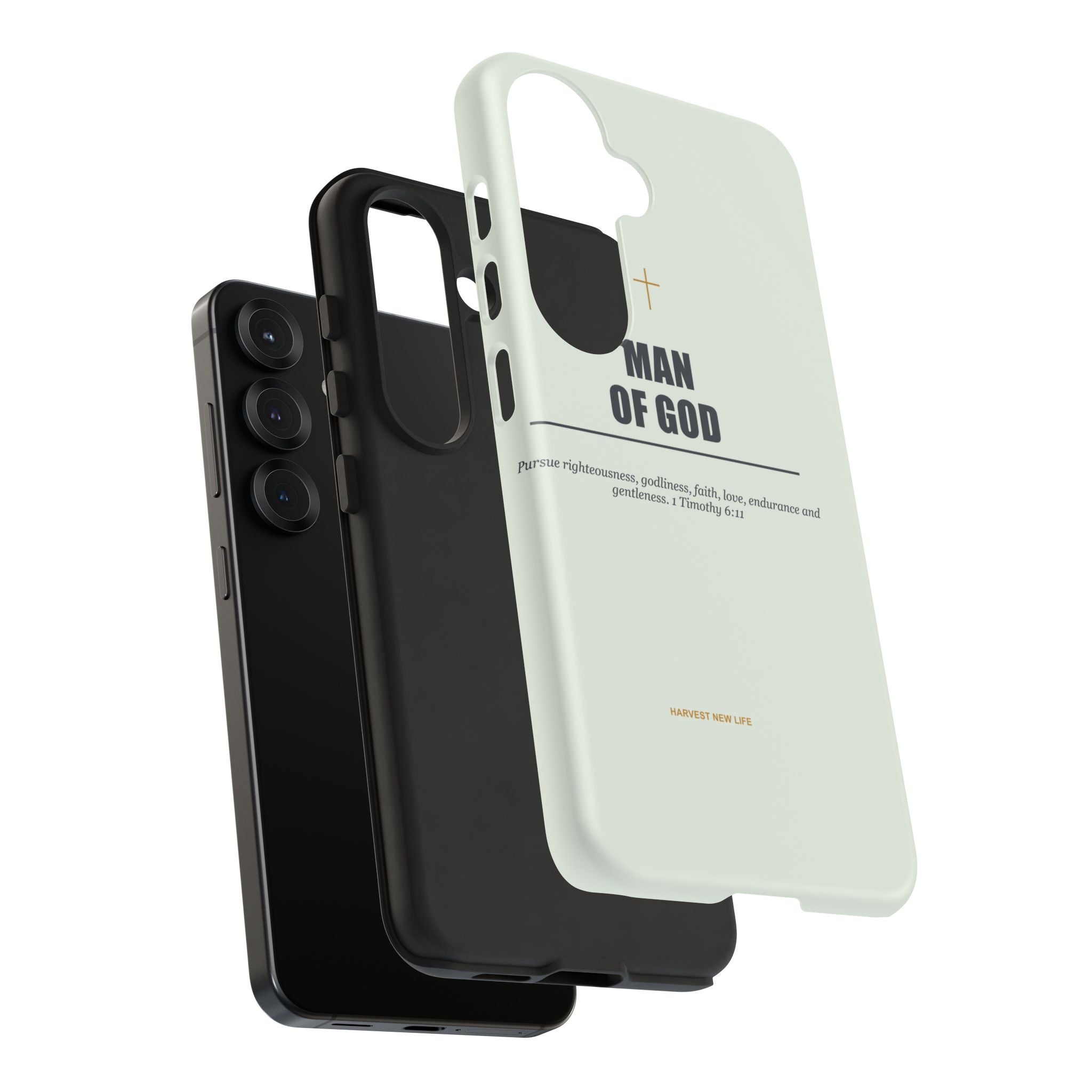 New Life Man of God Soft Sage Phone Case - Fathers Day Christian Gift