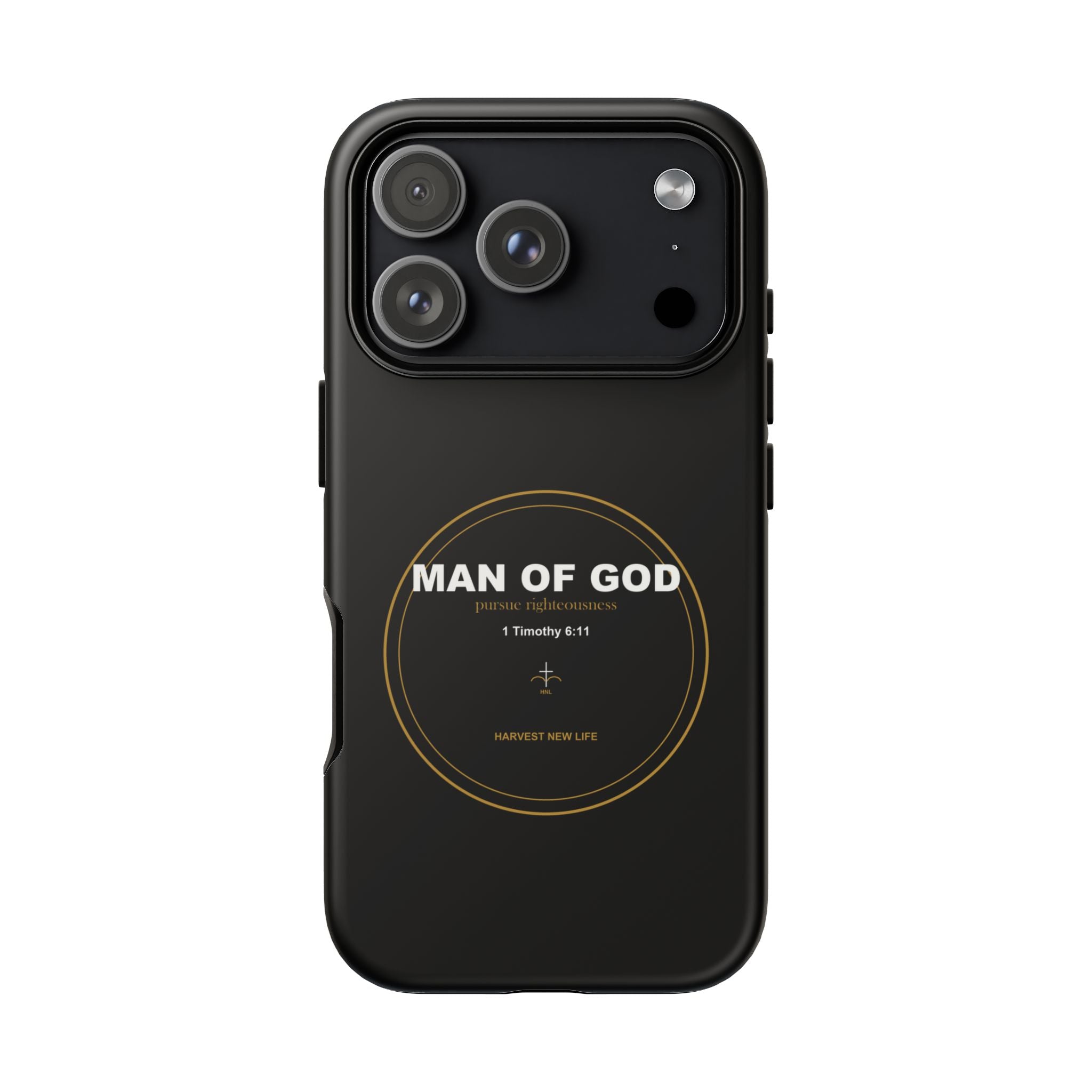 New Life Man of God Black Phone Case - Fathers Day Christian Gift