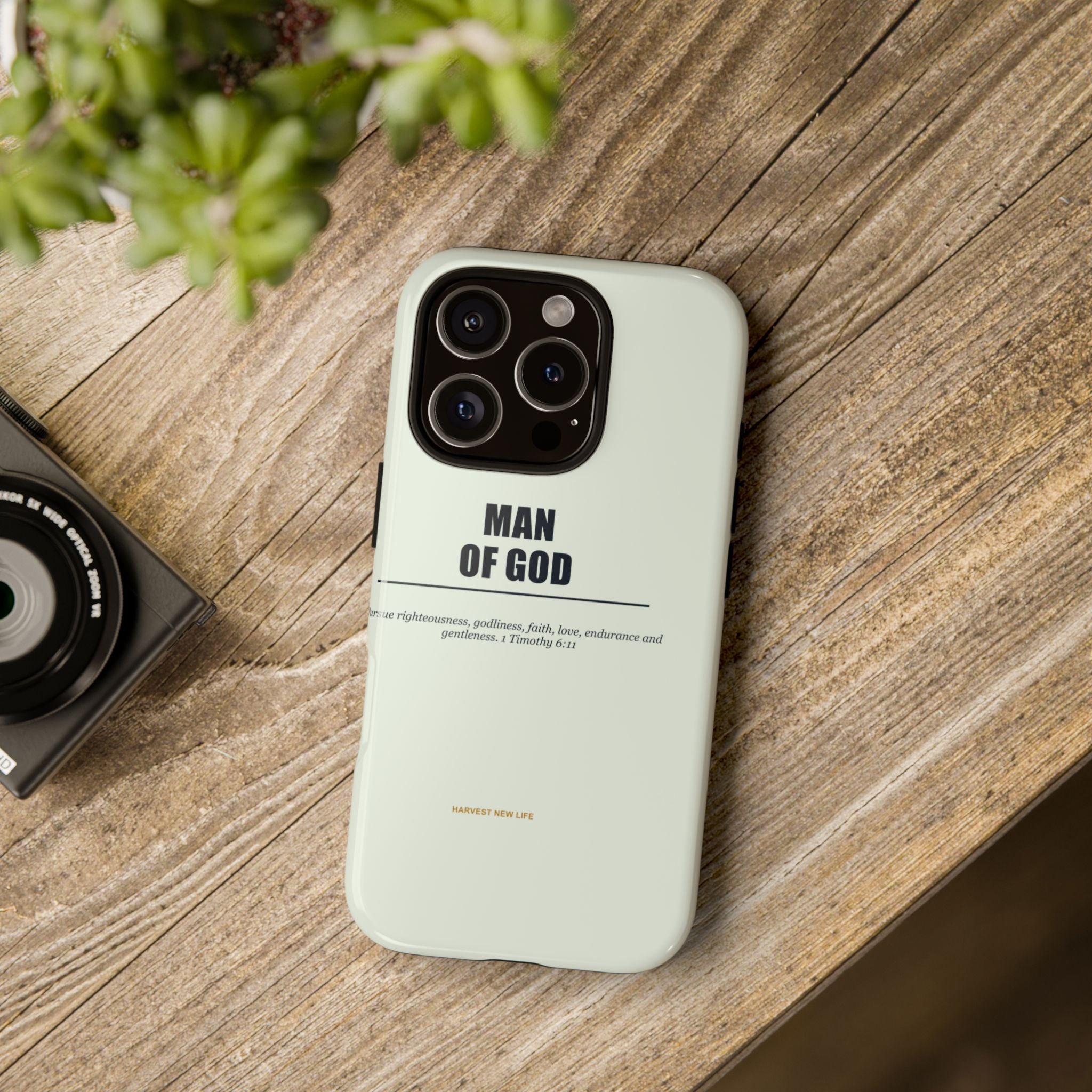 New Life Man of God Soft Sage Phone Case - Fathers Day Christian Gift