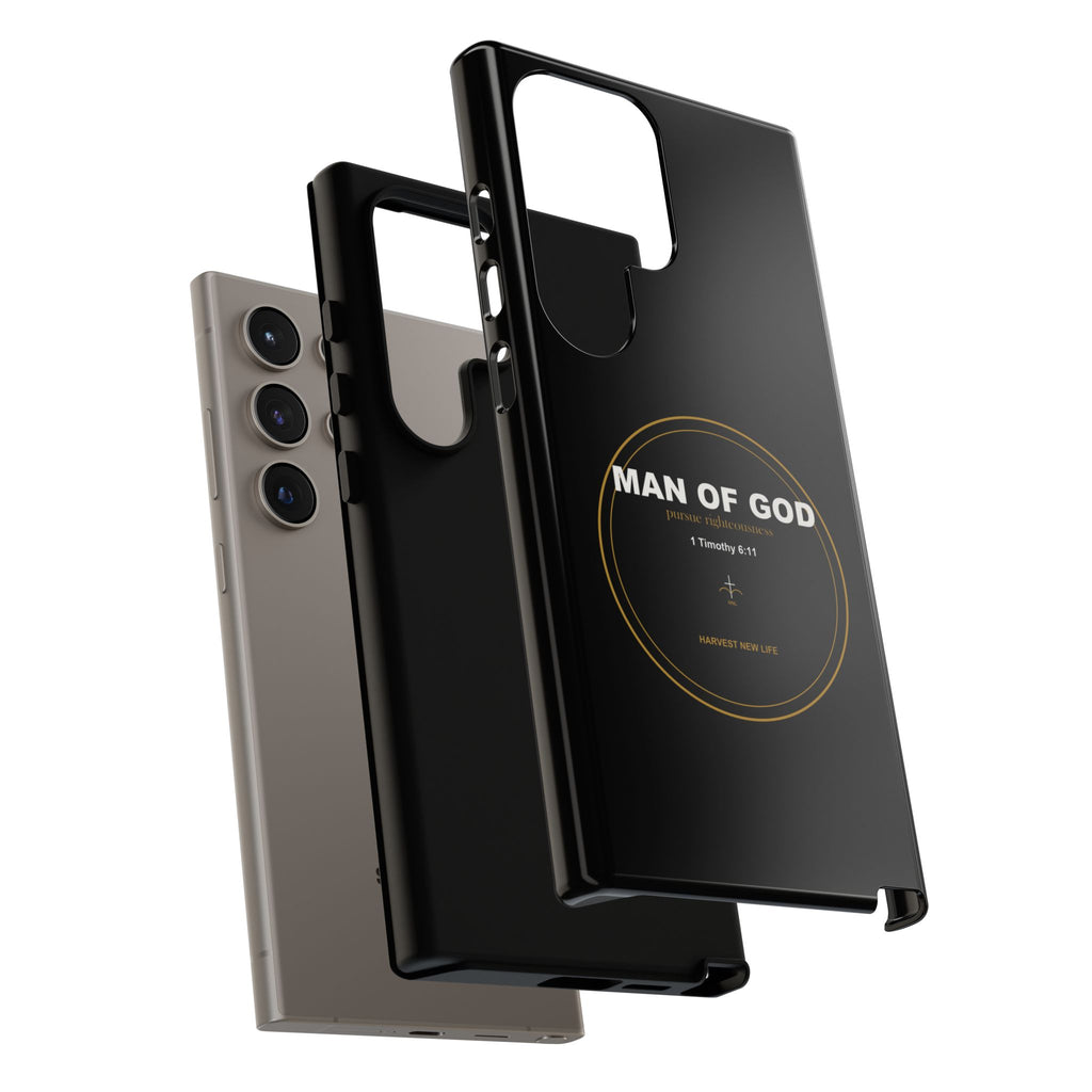 New Life Man of God Black Phone Case - Fathers Day Christian Gift