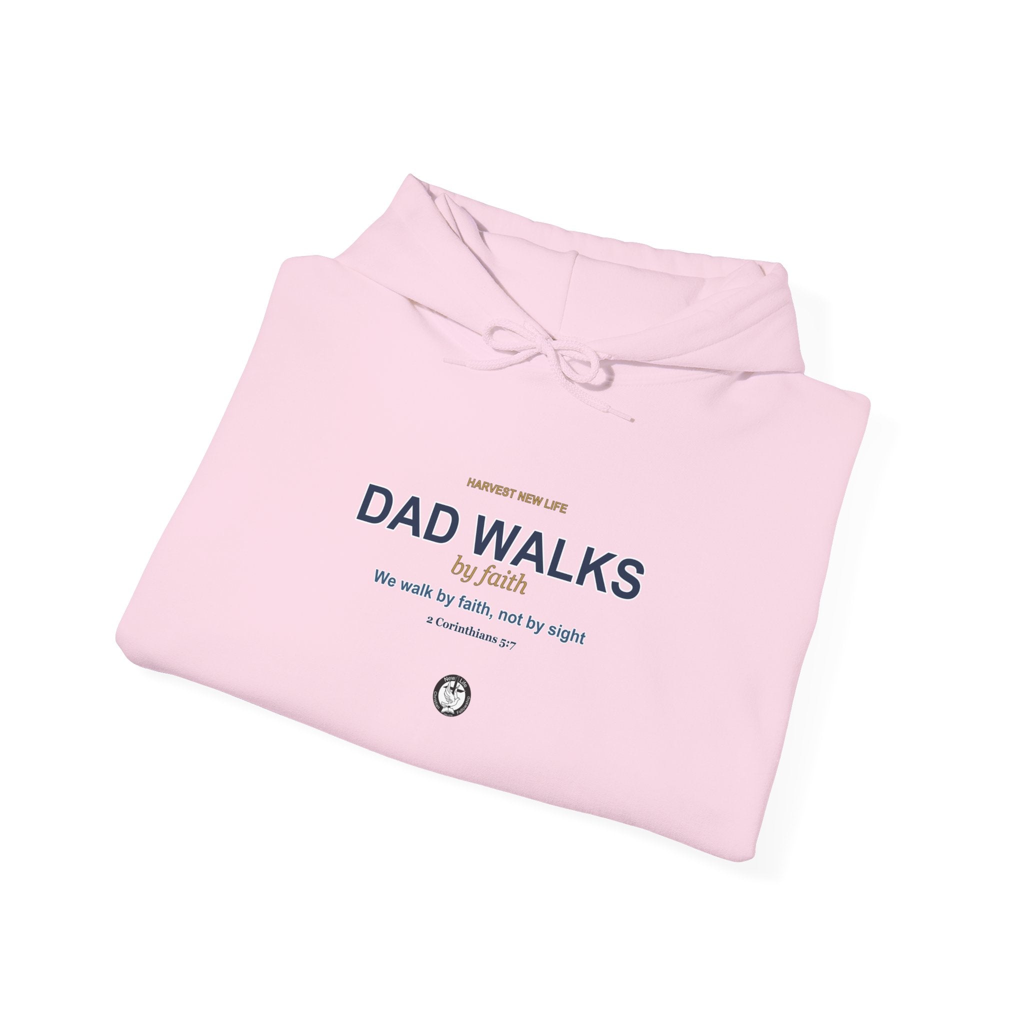 Dad Walks By Faith Hoodie - Christian Fathers Day Gift