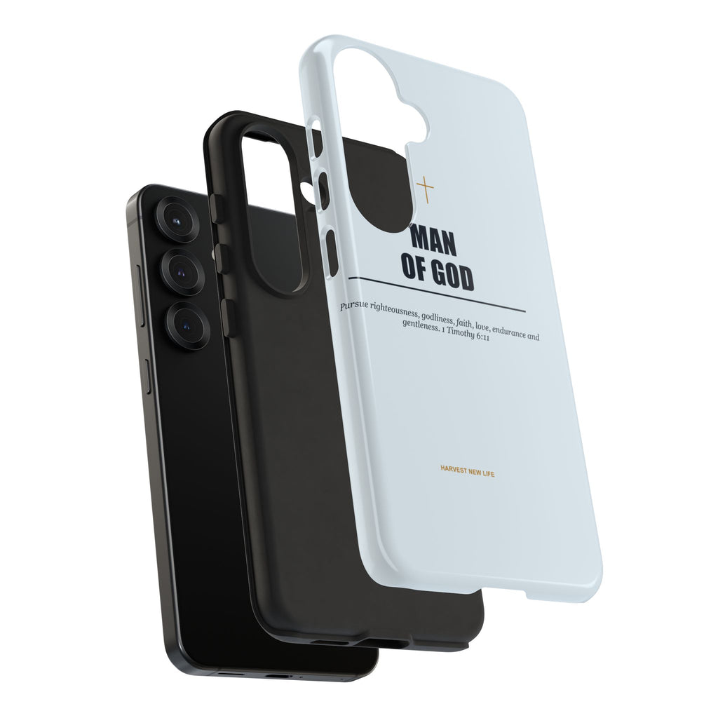 New Life Man of God Light Blue Phone Case - Fathers Day Christian Gift