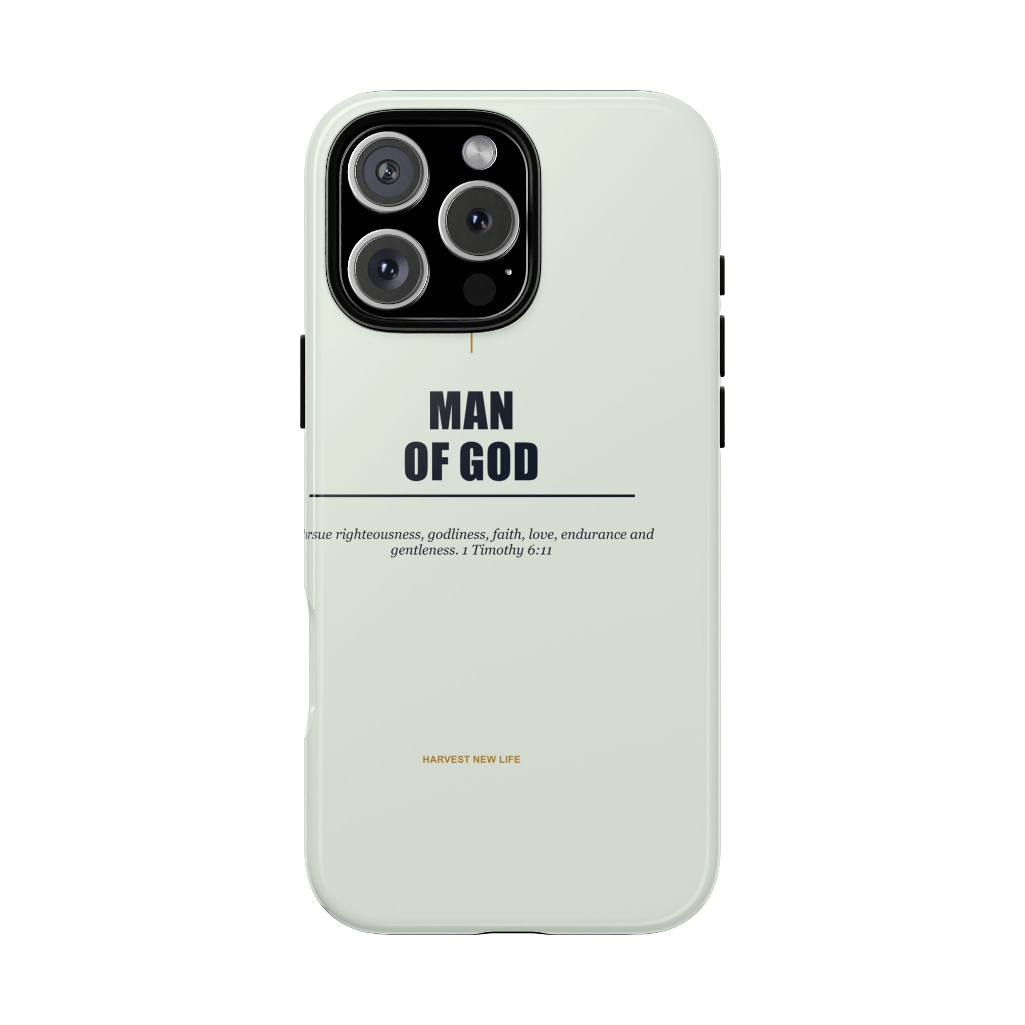 New Life Man of God Soft Sage Phone Case - Fathers Day Christian Gift