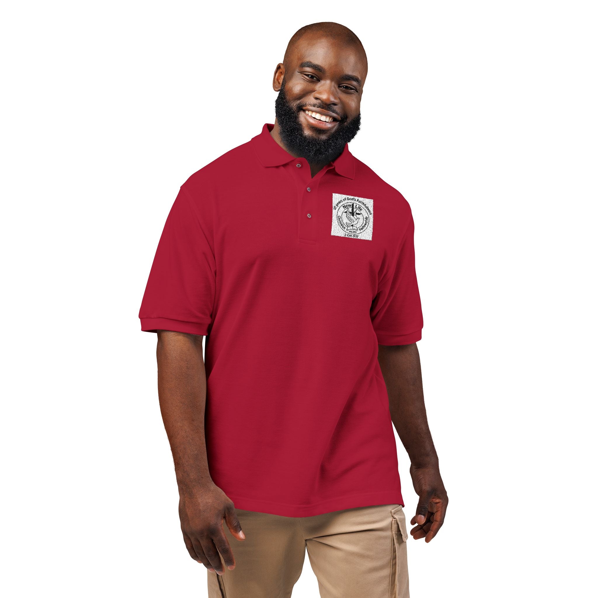 New Life Embroidered Polo