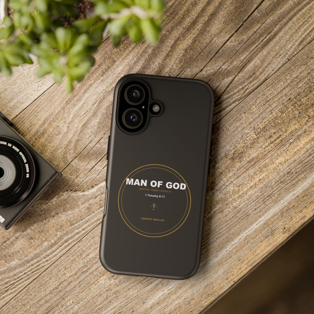 New Life Man of God Black Phone Case - Fathers Day Christian Gift