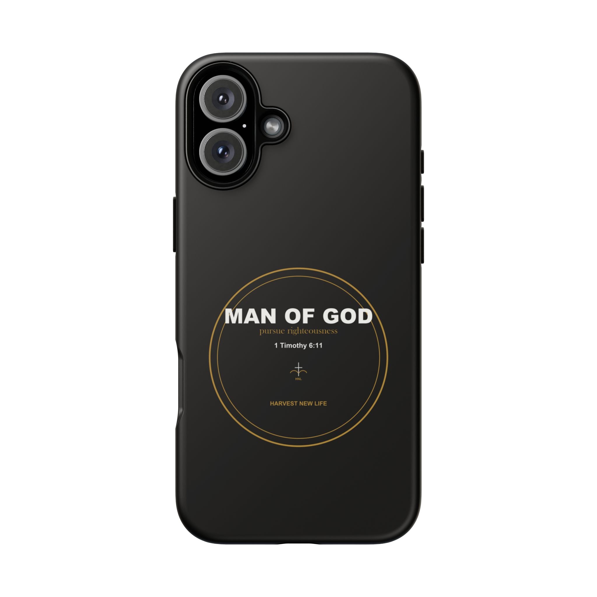 New Life Man of God Black Phone Case - Fathers Day Christian Gift