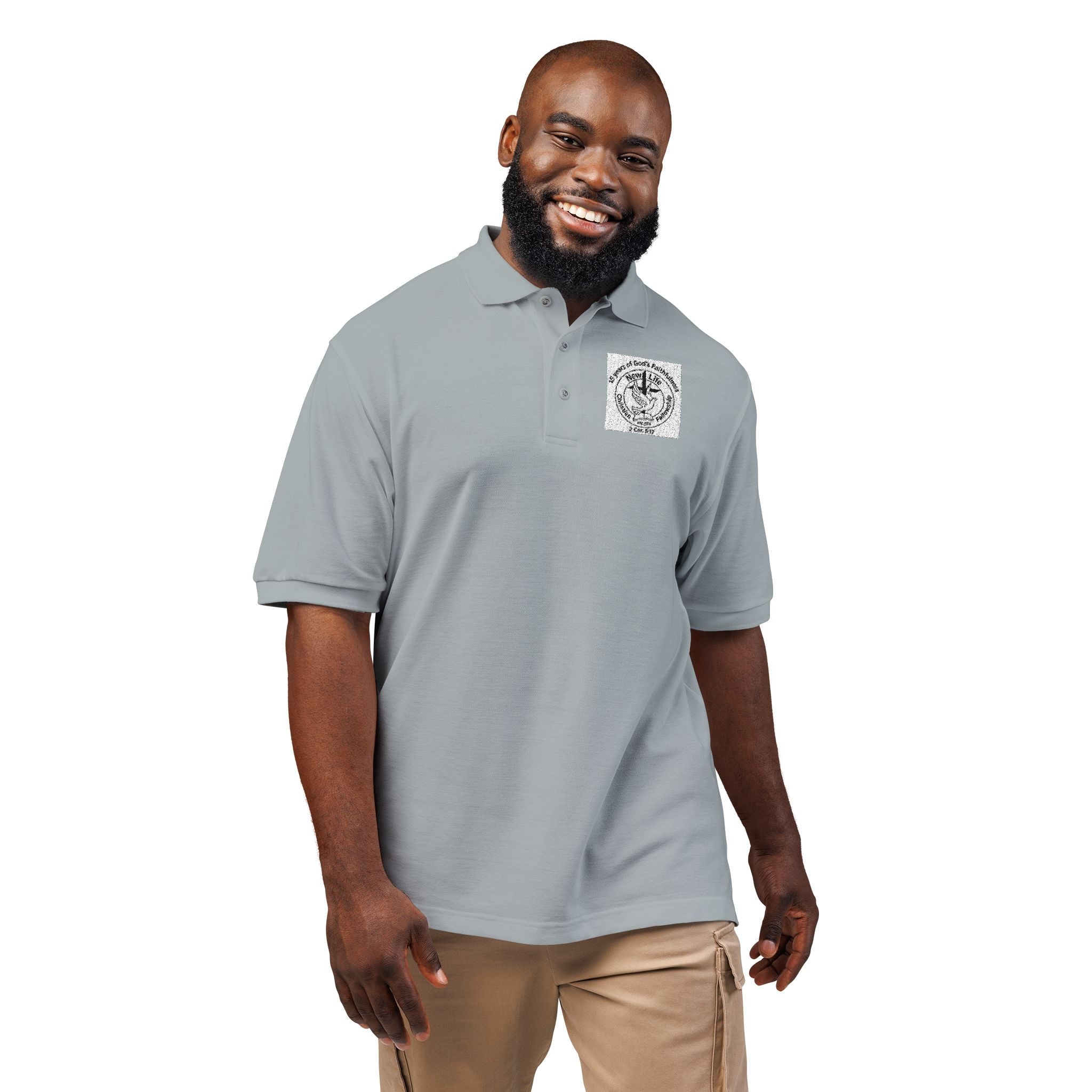 New Life Embroidered Polo