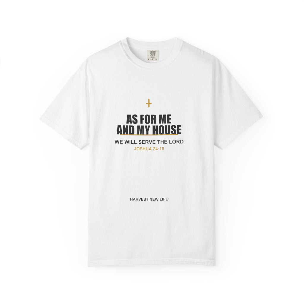 New Life As For Me And My House T-Shirt - Fathers Day Scripture Tee