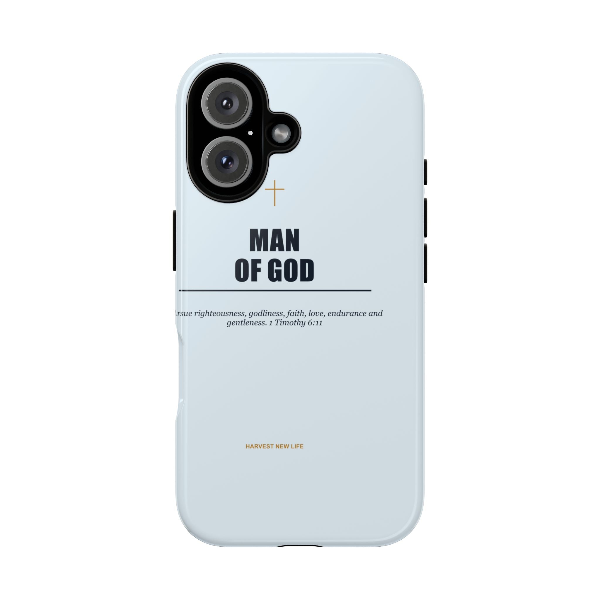New Life Man of God Light Blue Phone Case - Fathers Day Christian Gift