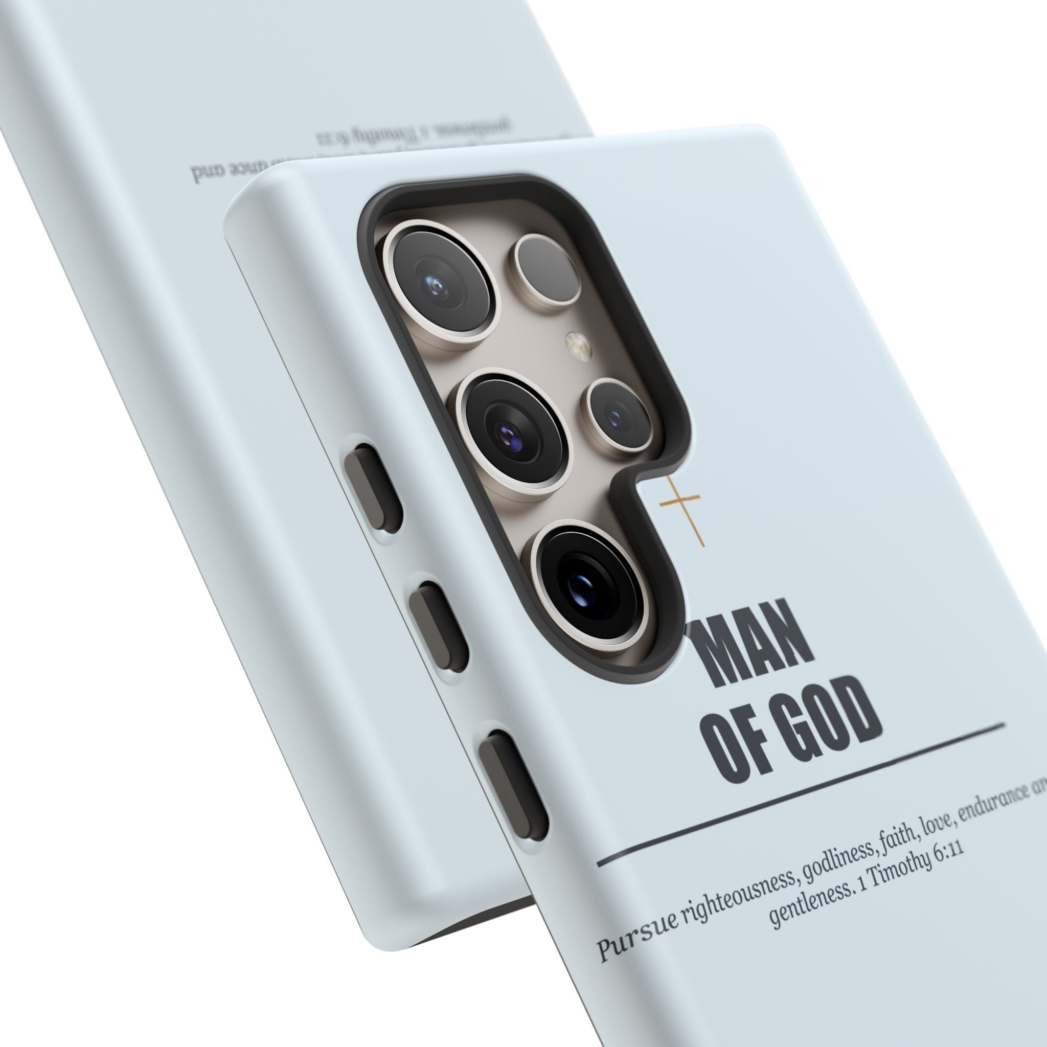 New Life Man of God Light Blue Phone Case - Fathers Day Christian Gift