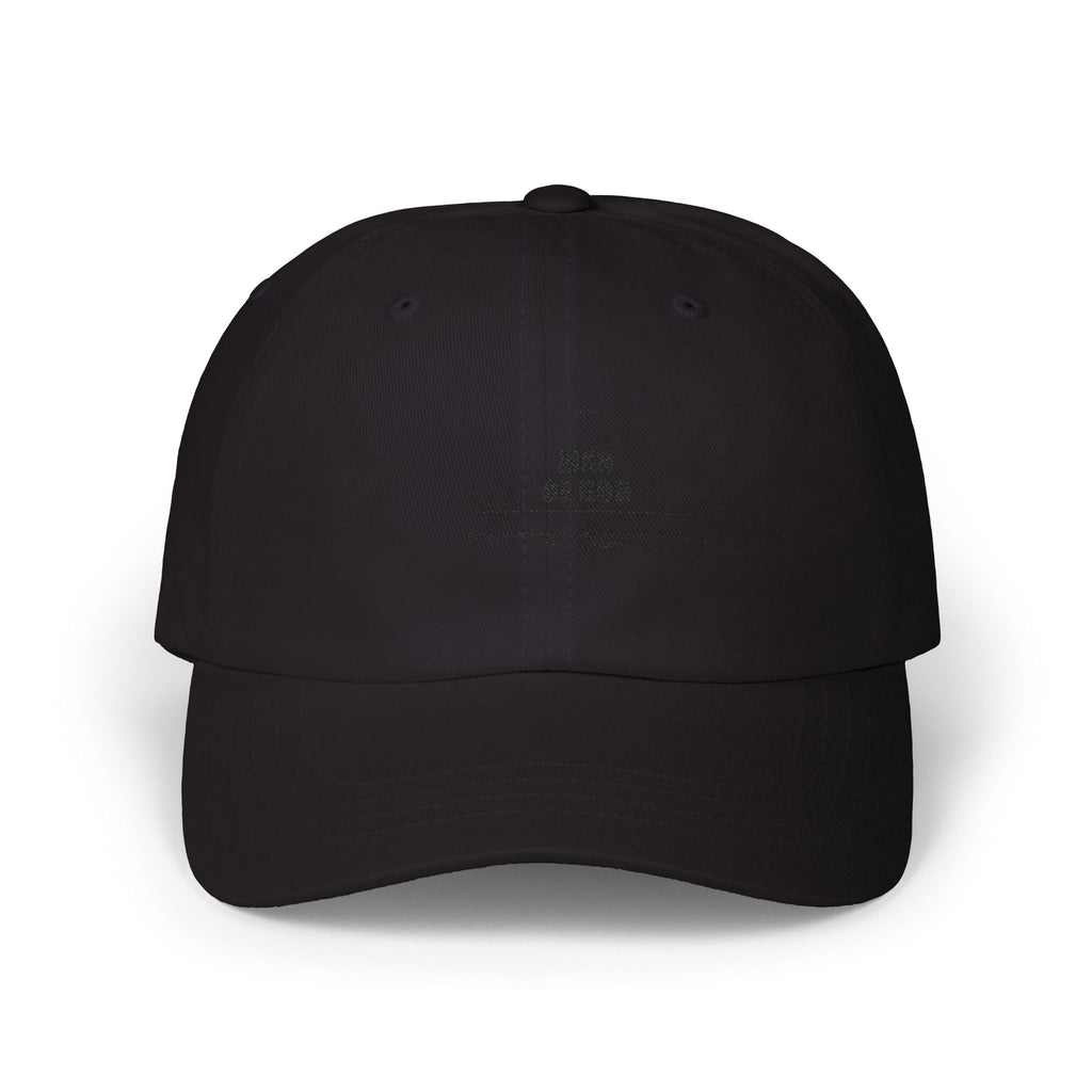 Copy of Minimalist 'Made of God' White Dad Cap — Small Text Logo Baseball Hat