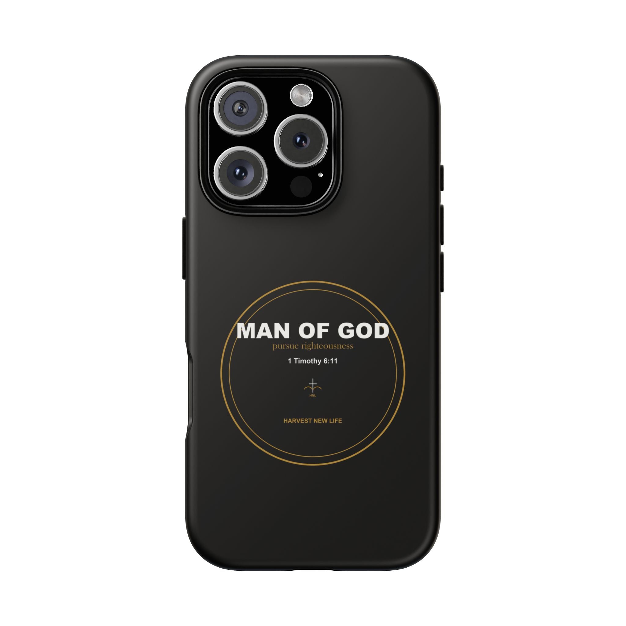 New Life Man of God Black Phone Case - Fathers Day Christian Gift