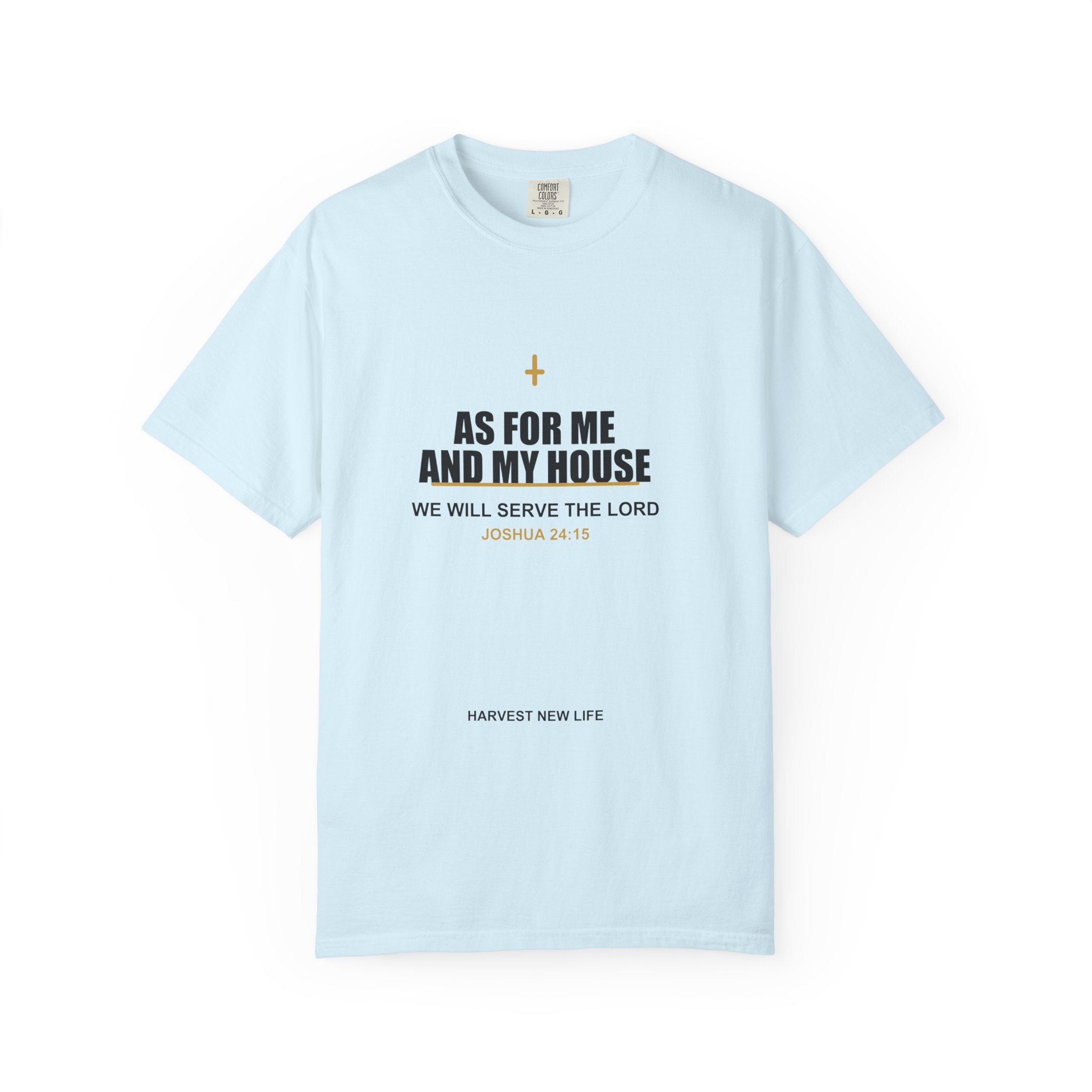 New Life As For Me And My House T-Shirt - Fathers Day Scripture Tee