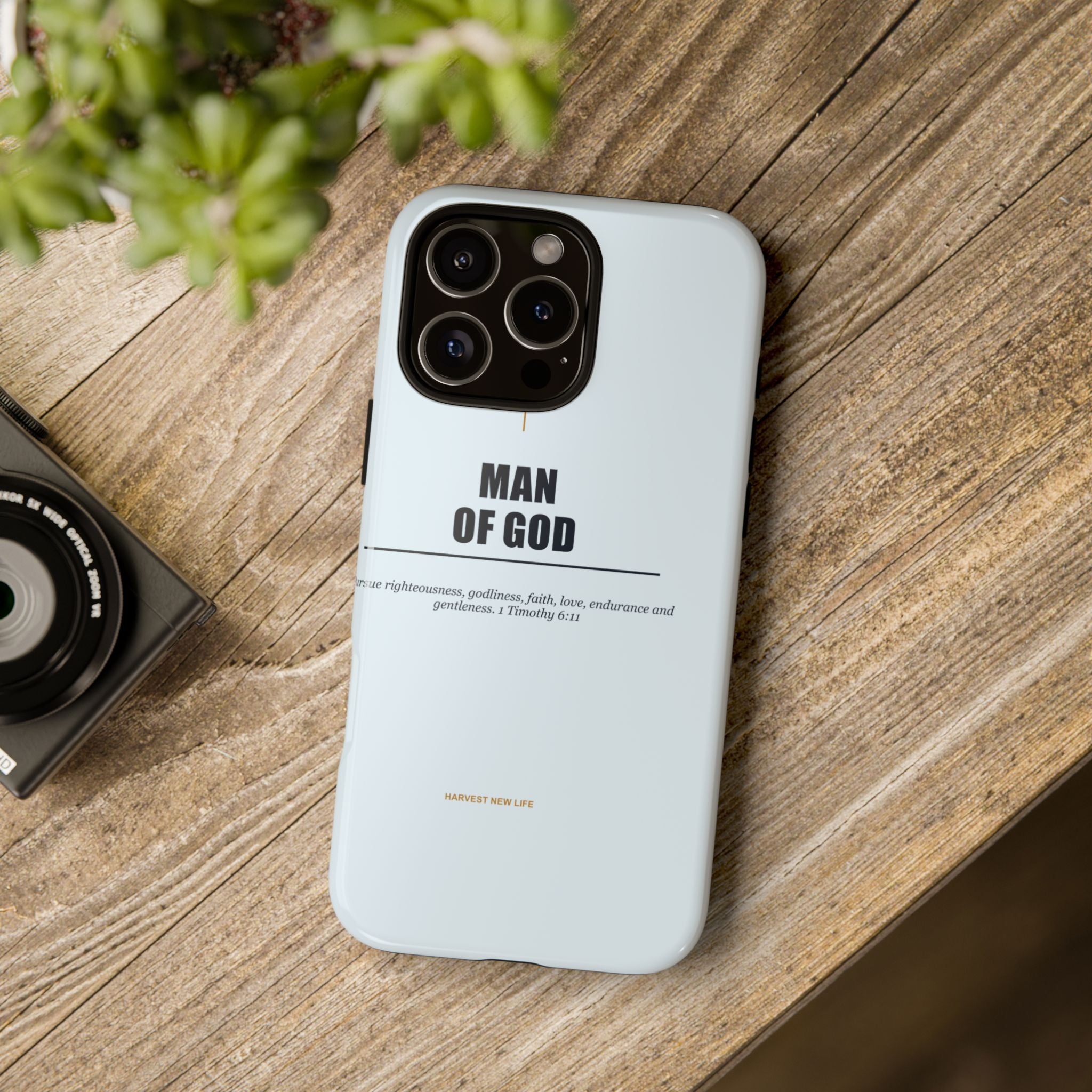 New Life Man of God Light Blue Phone Case - Fathers Day Christian Gift