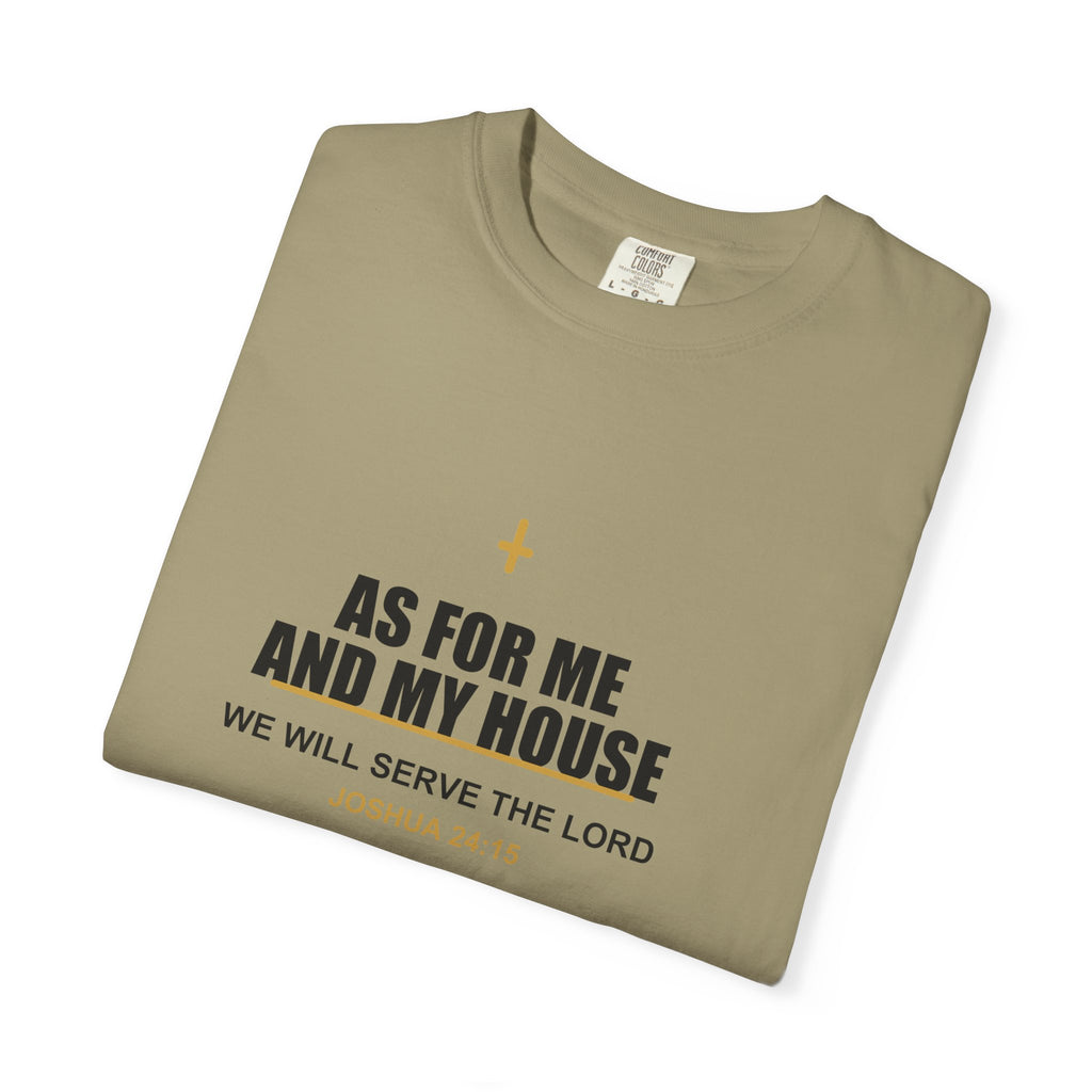 New Life As For Me And My House T-Shirt - Fathers Day Scripture Tee